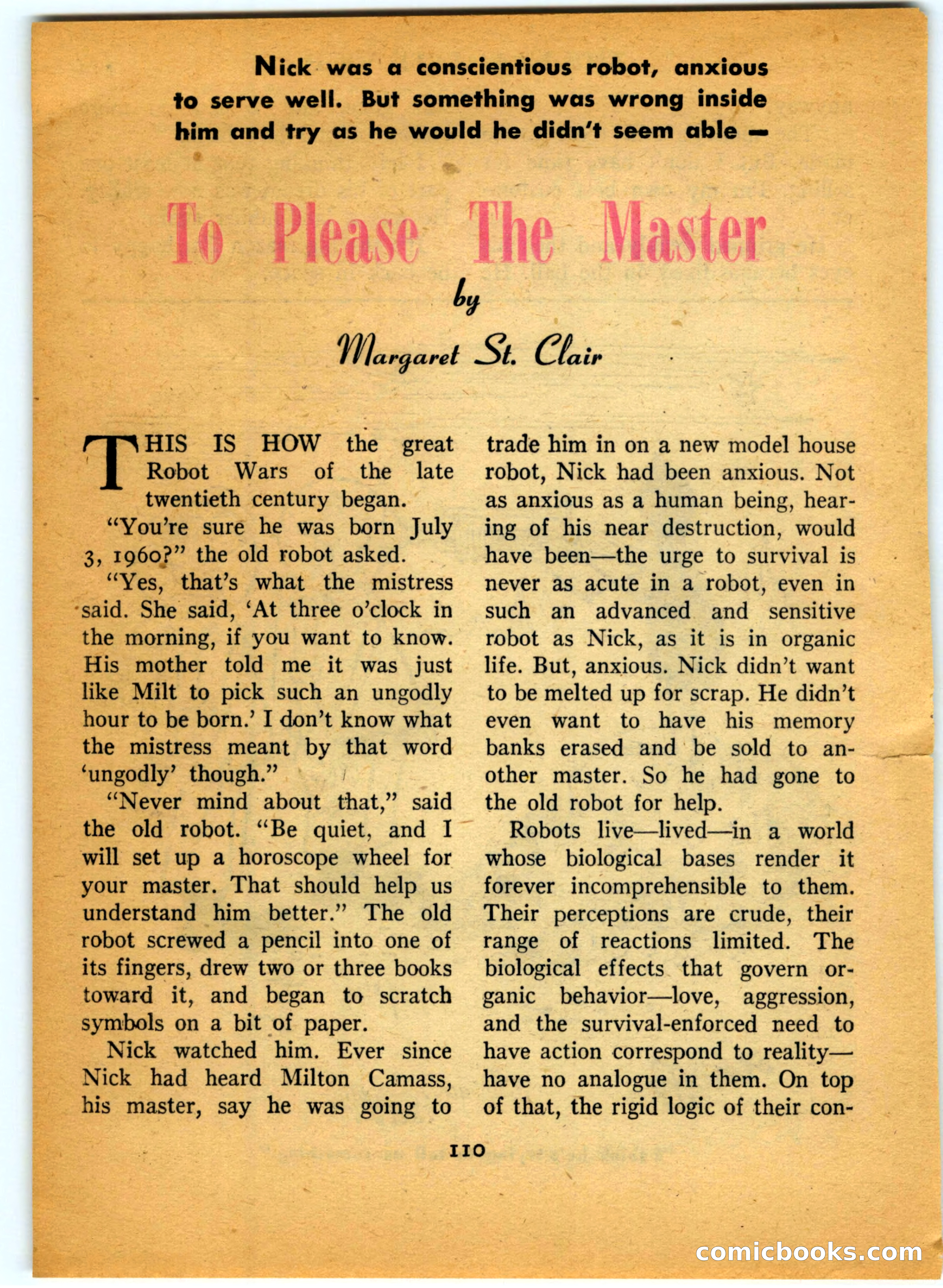 Space Travel, July 1958 — page 110 of 132