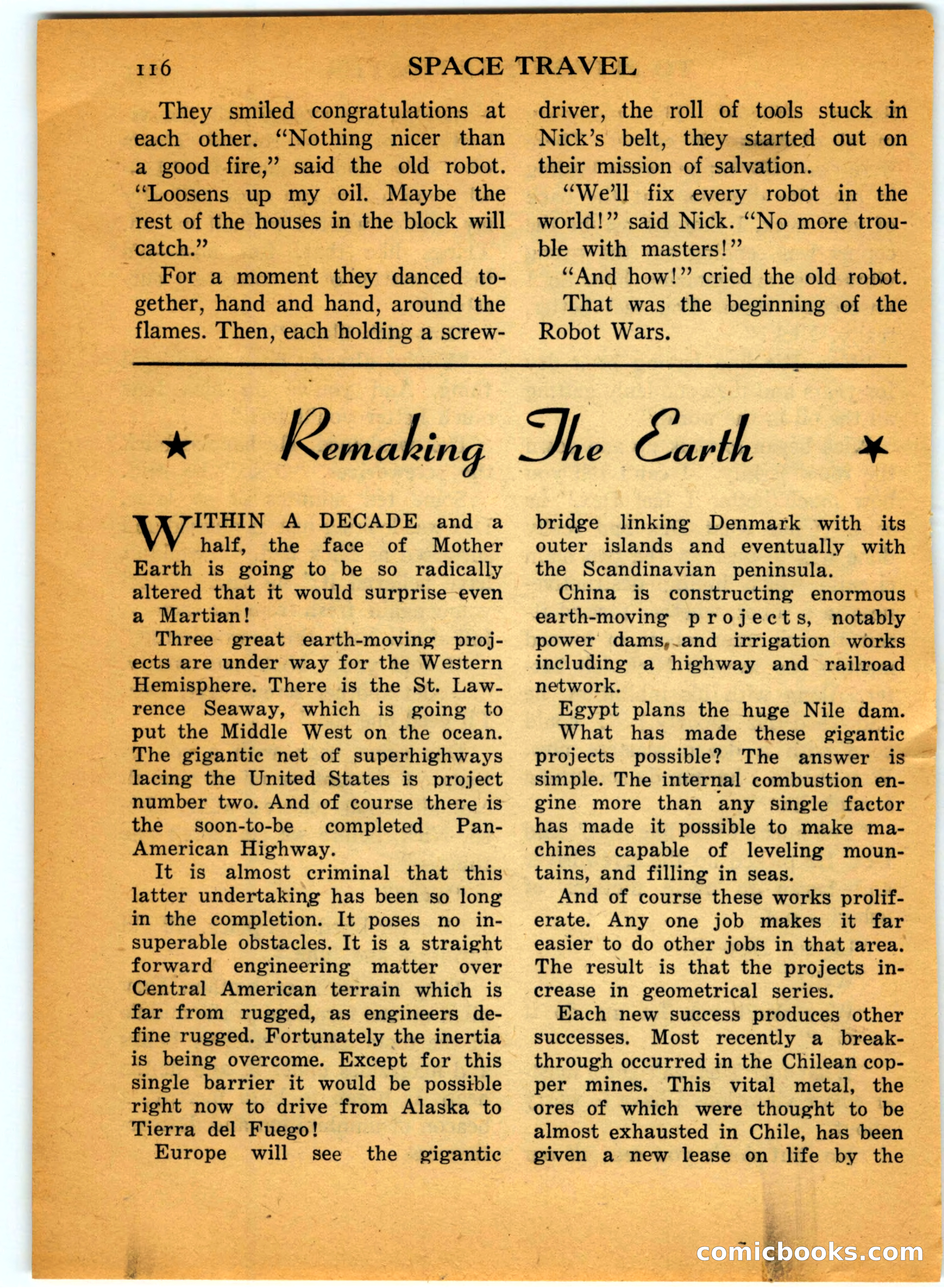 Space Travel, July 1958 — page 116 of 132