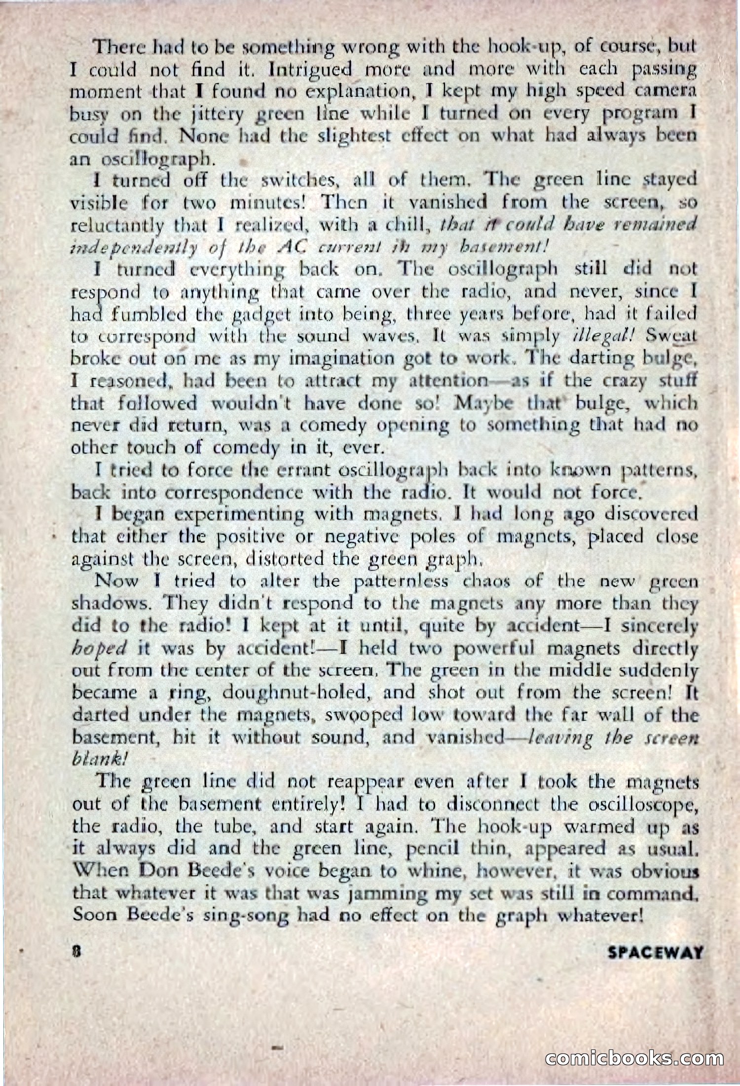 Spaceway, December 1953 — page 8 of 164