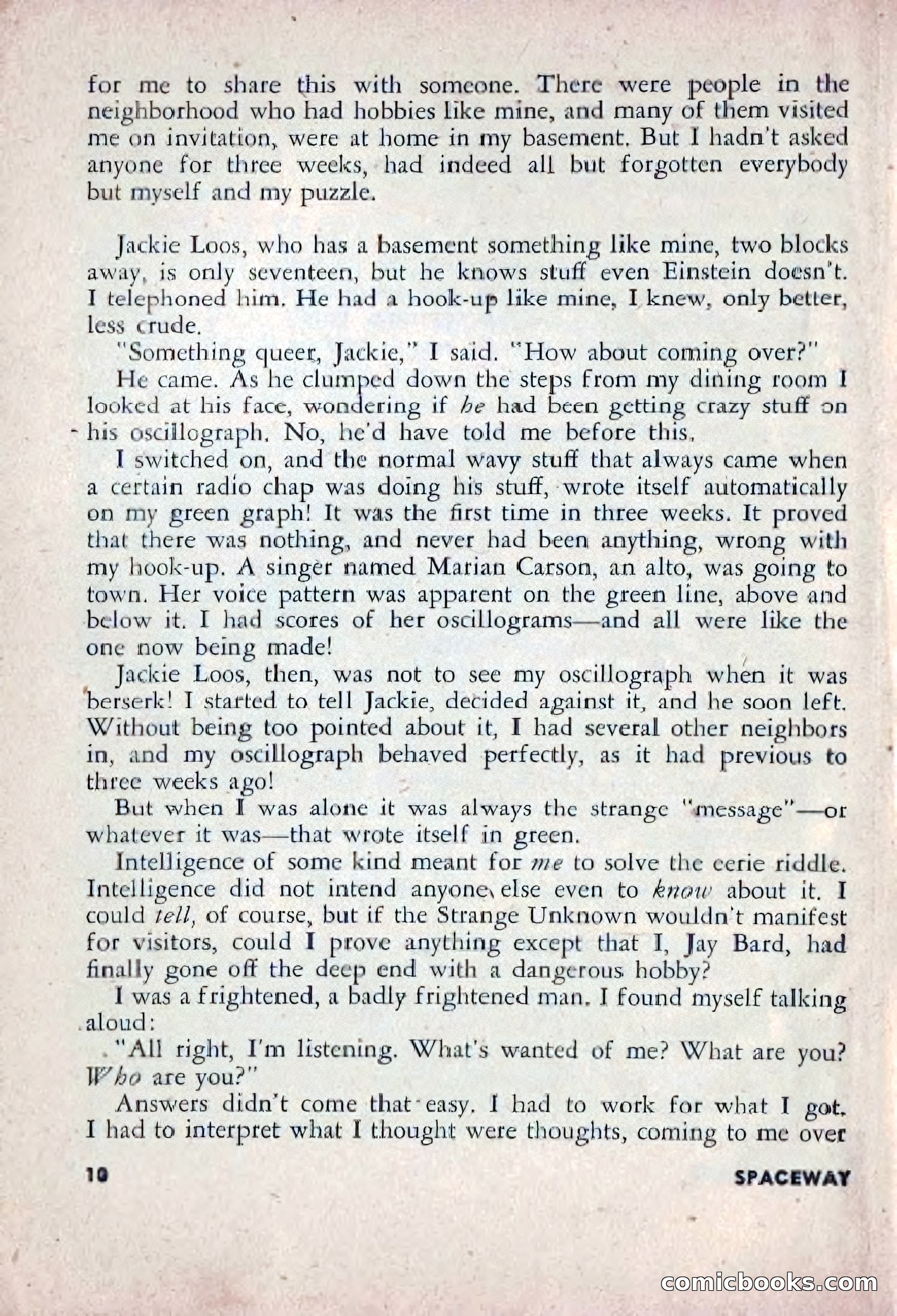 Spaceway, December 1953 — page 10 of 164