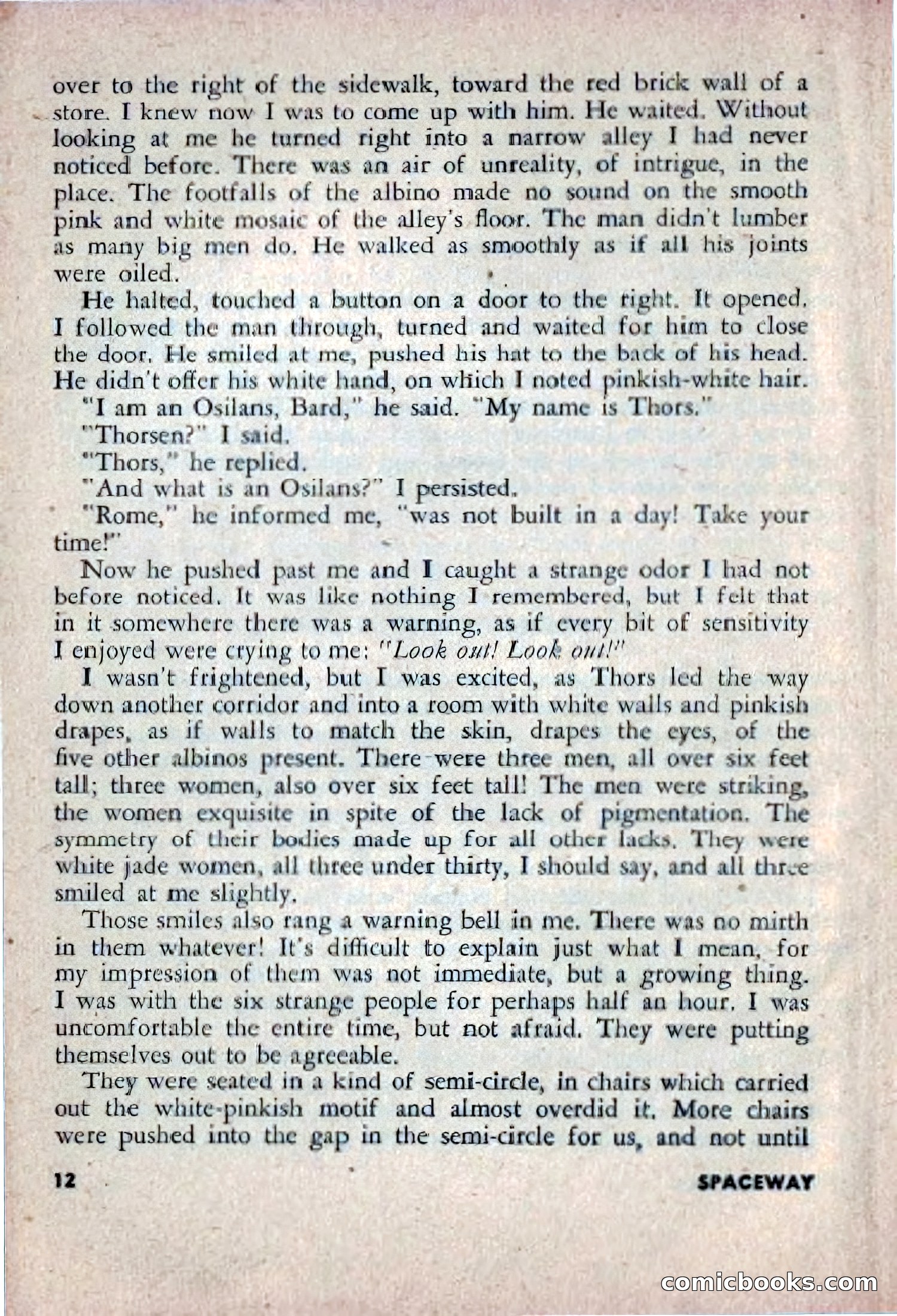 Spaceway, December 1953 — page 12 of 164