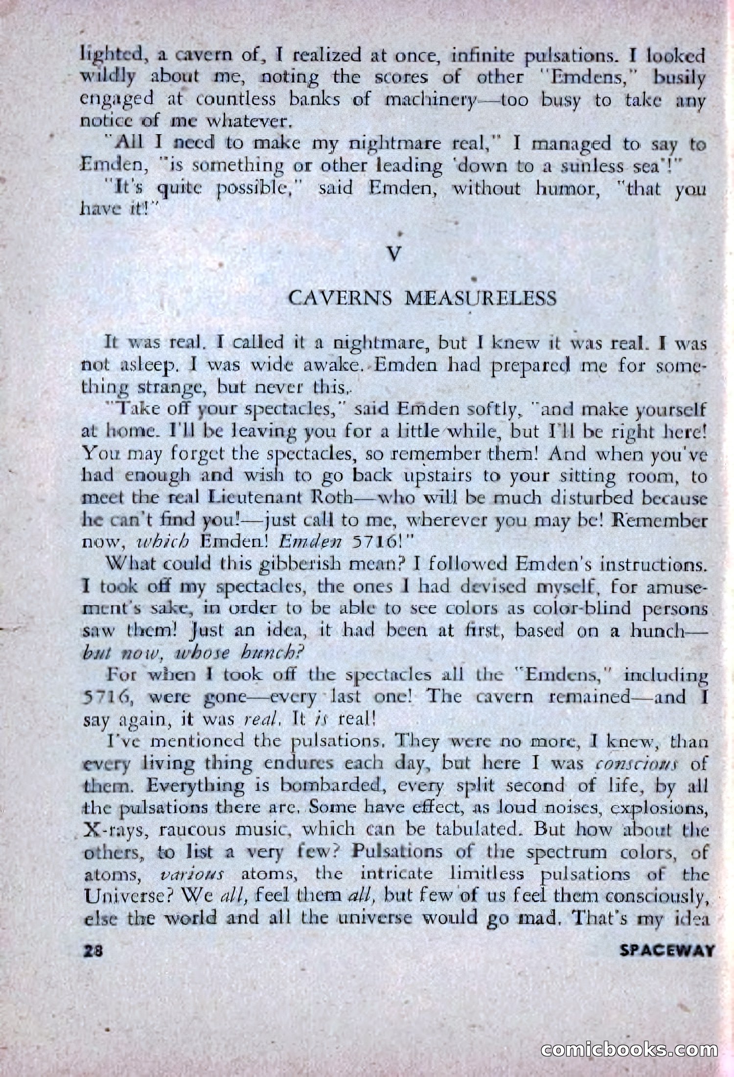 Spaceway, December 1953 — page 28 of 164