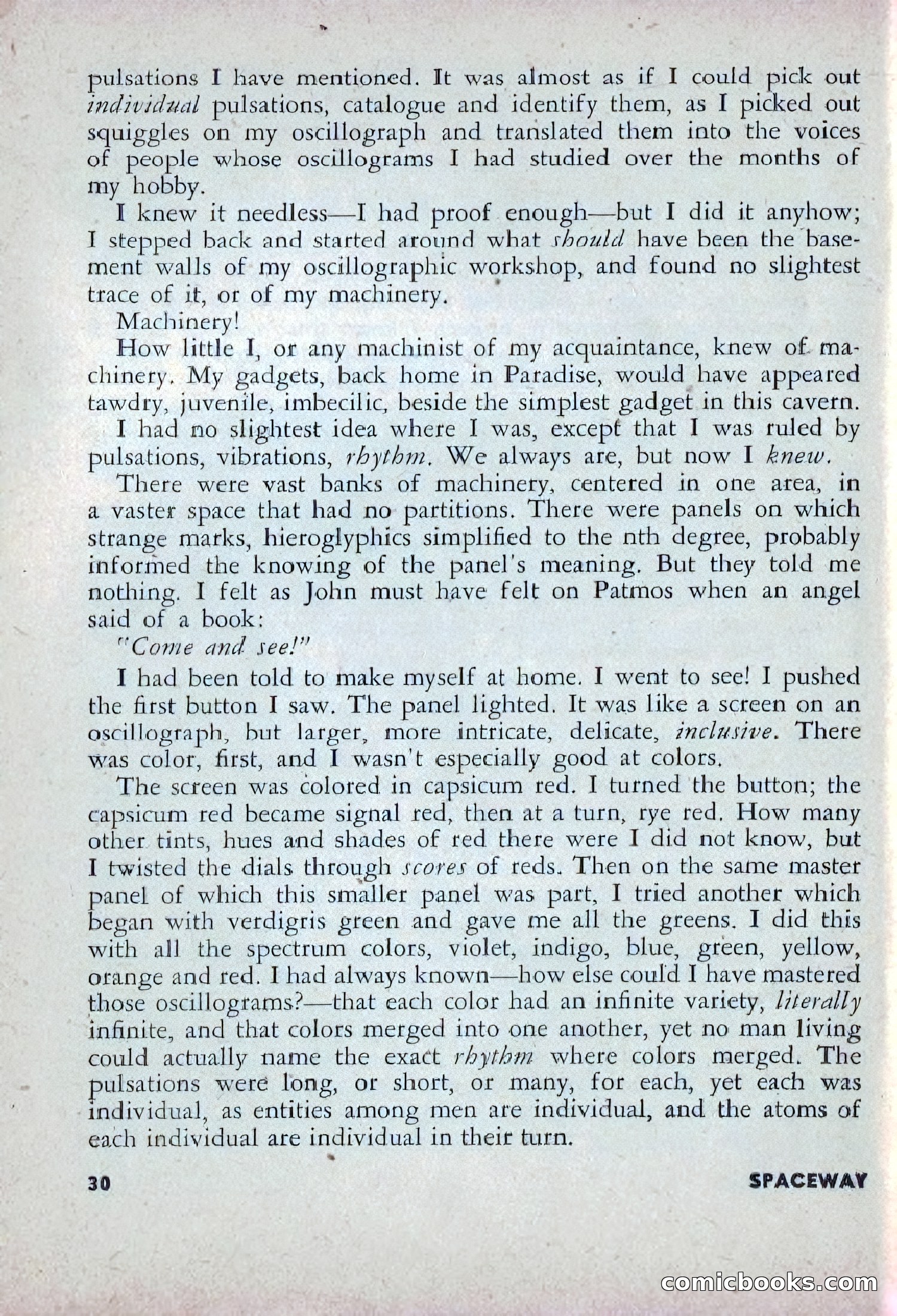 Spaceway, December 1953 — page 30 of 164