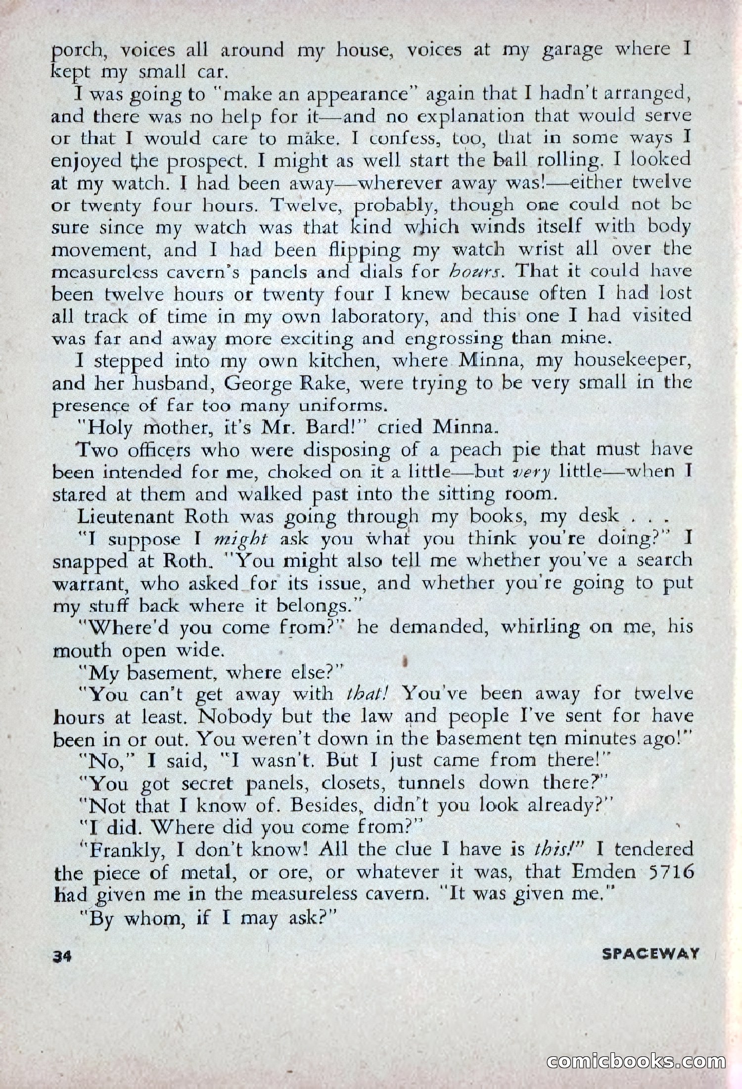 Spaceway, December 1953 — page 34 of 164