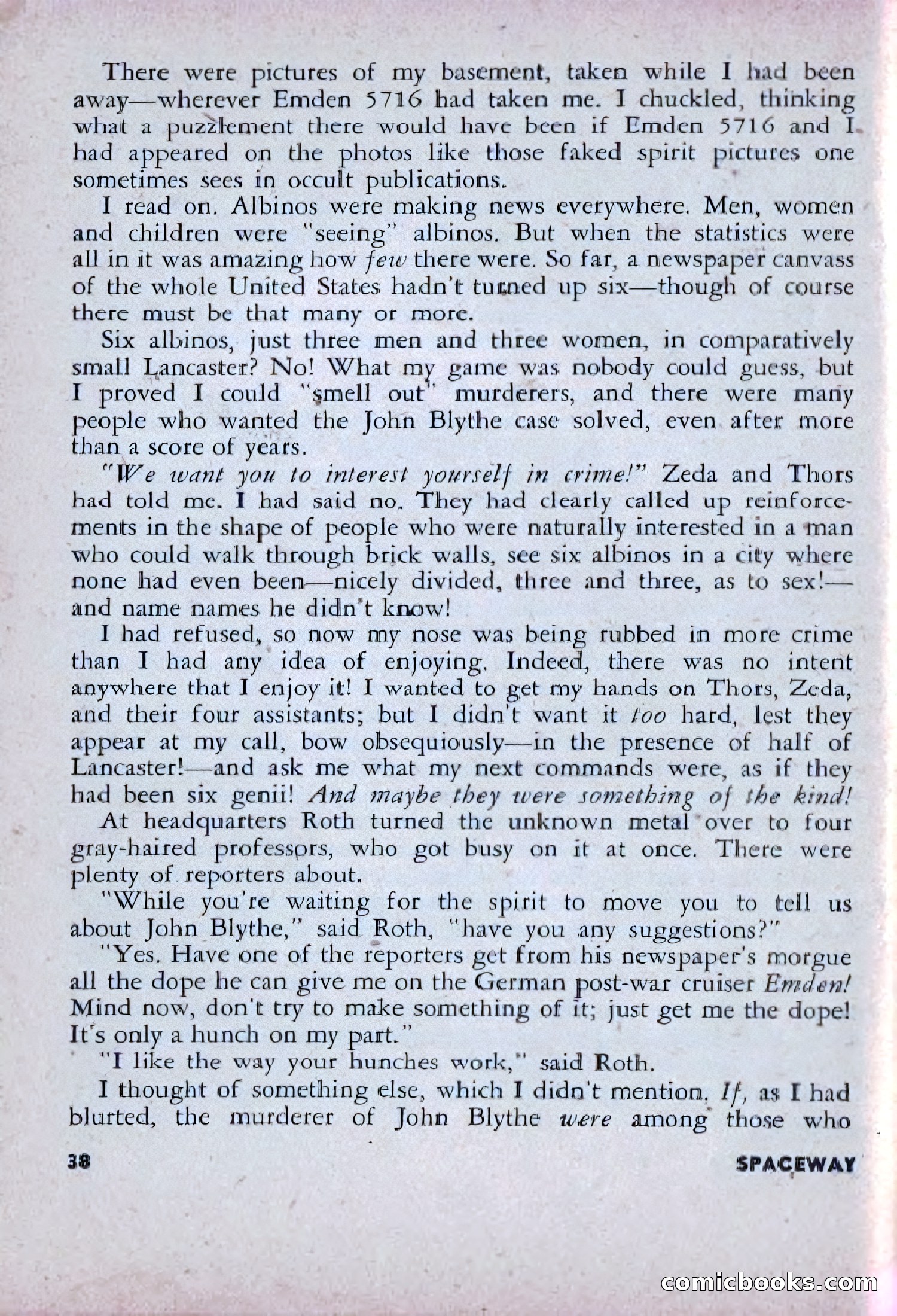 Spaceway, December 1953 — page 38 of 164