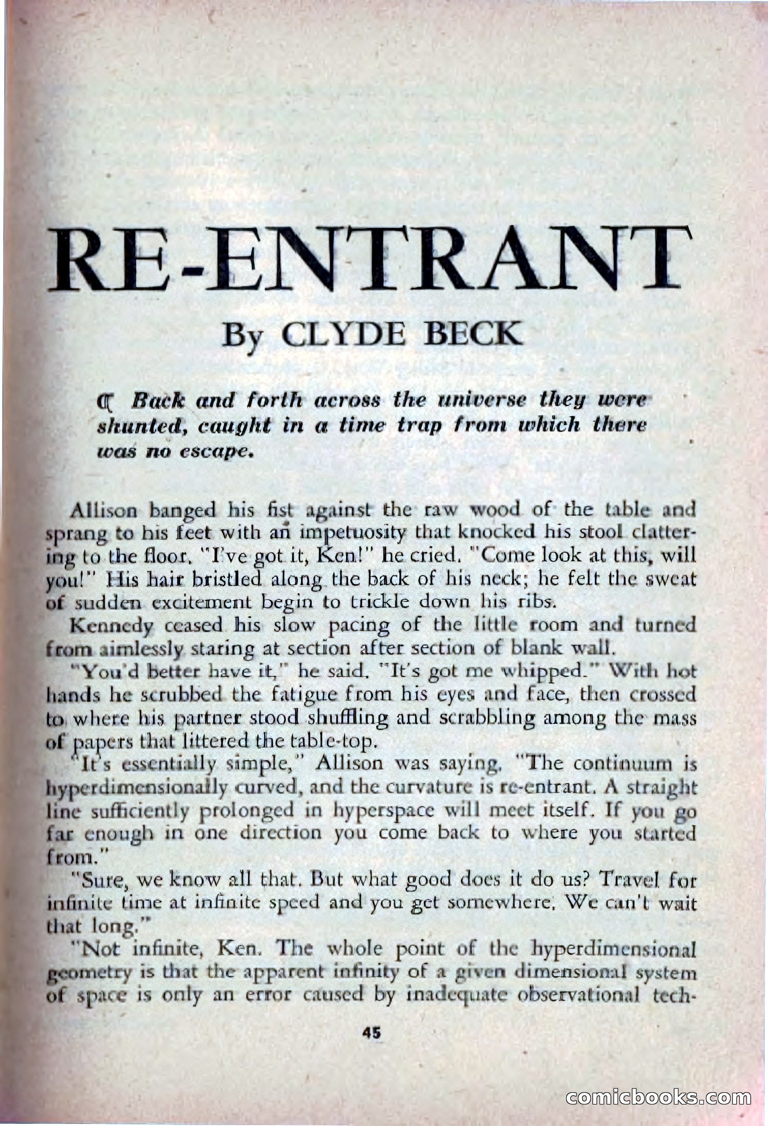 Spaceway, December 1953 — page 45 of 164