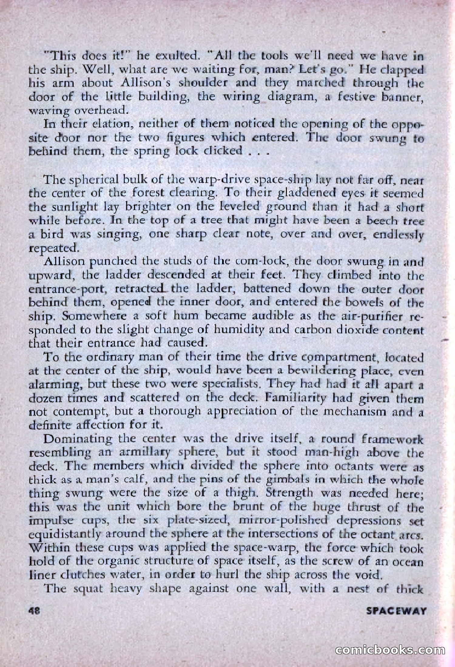 Spaceway, December 1953 — page 48 of 164