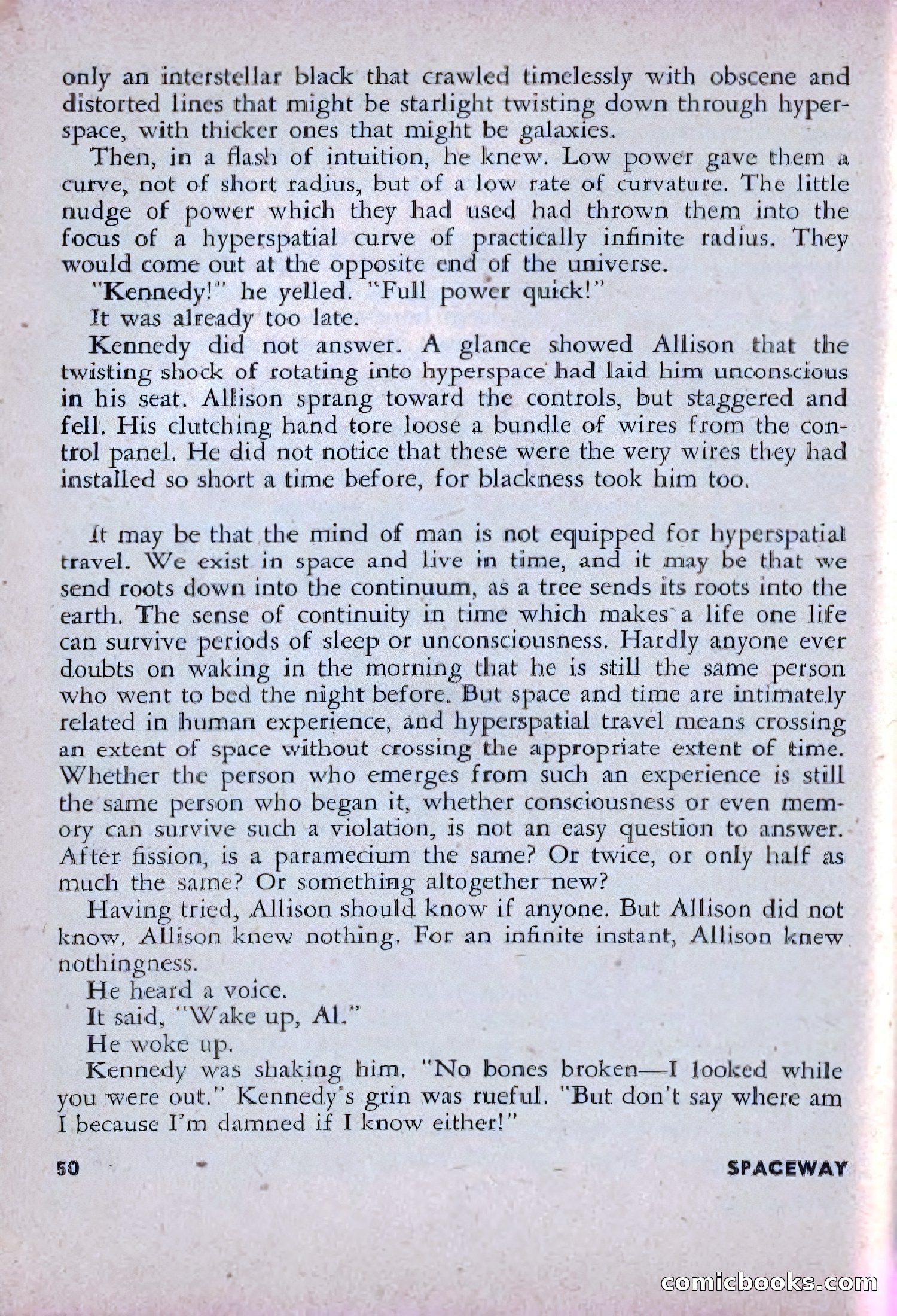 Spaceway, December 1953 — page 50 of 164