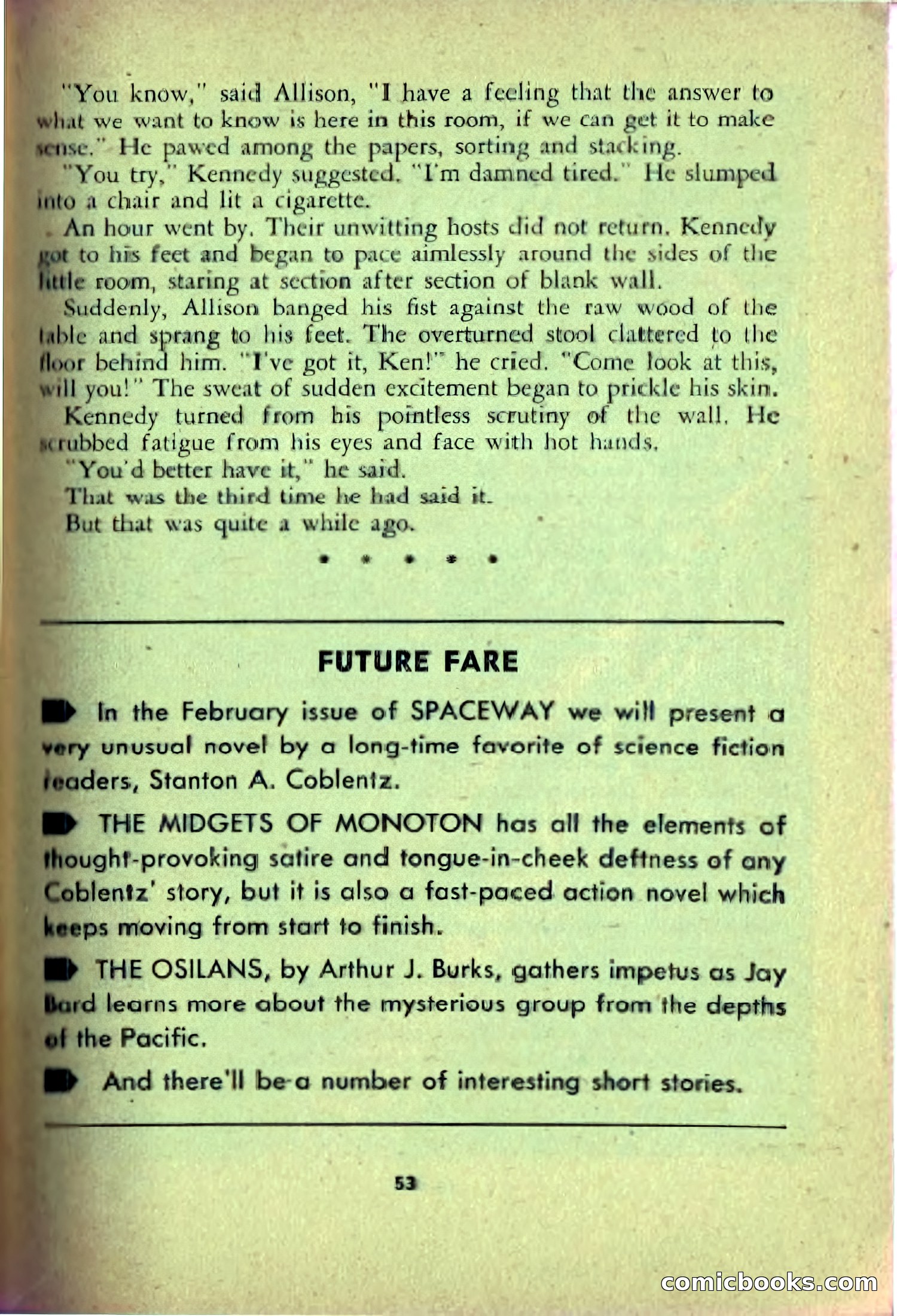 Spaceway, December 1953 — page 53 of 164