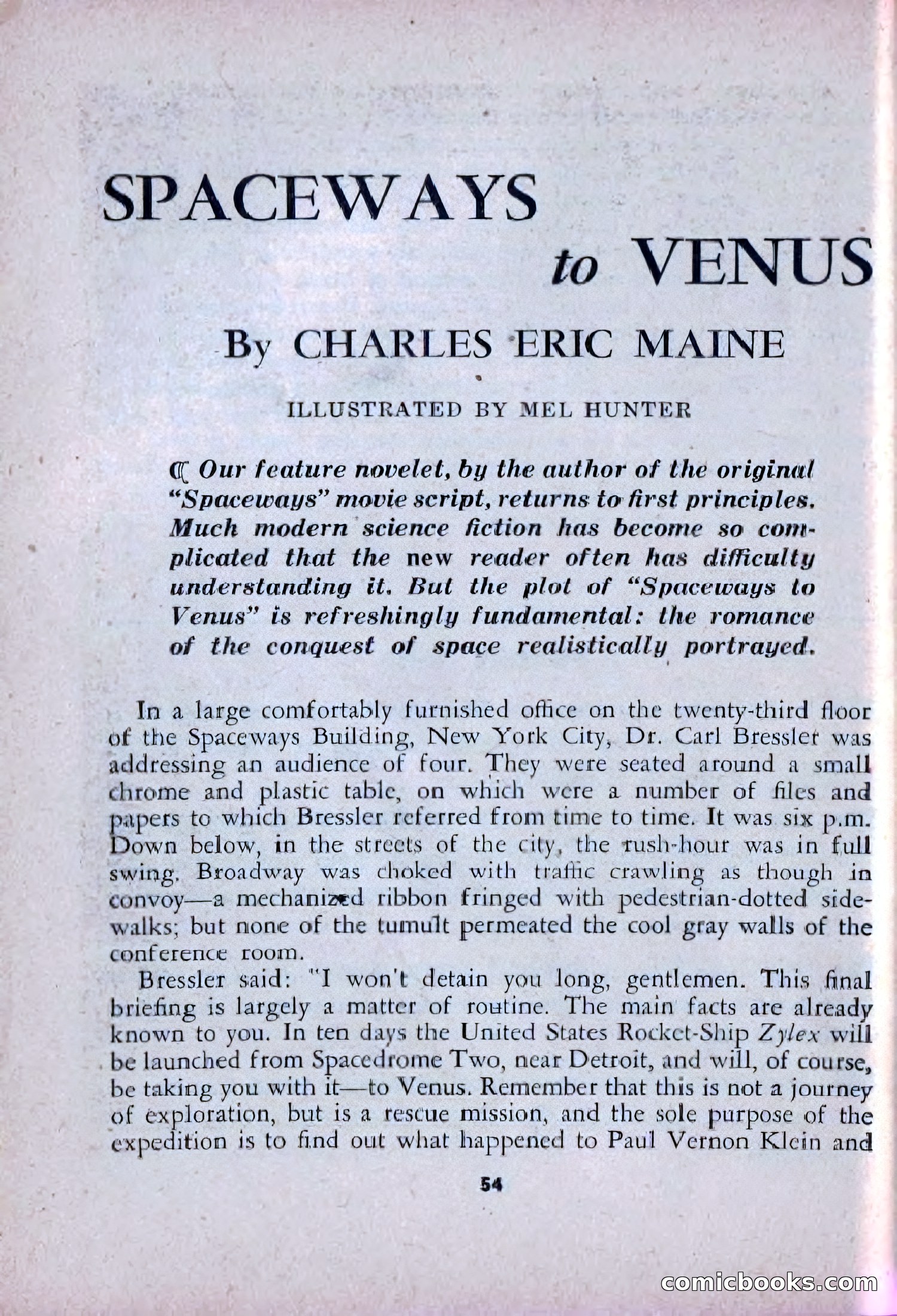Spaceway, December 1953 — page 54 of 164