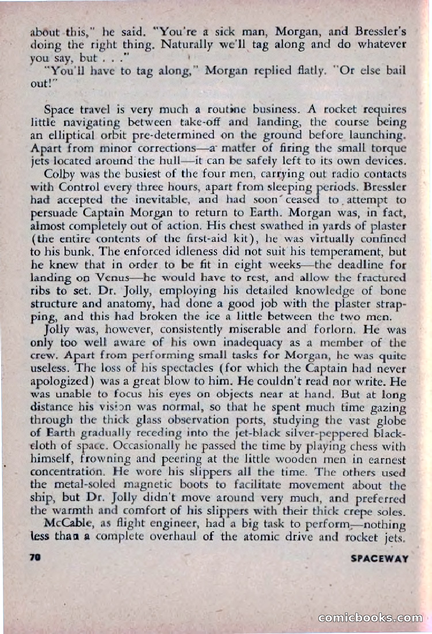 Spaceway, December 1953 — page 70 of 164