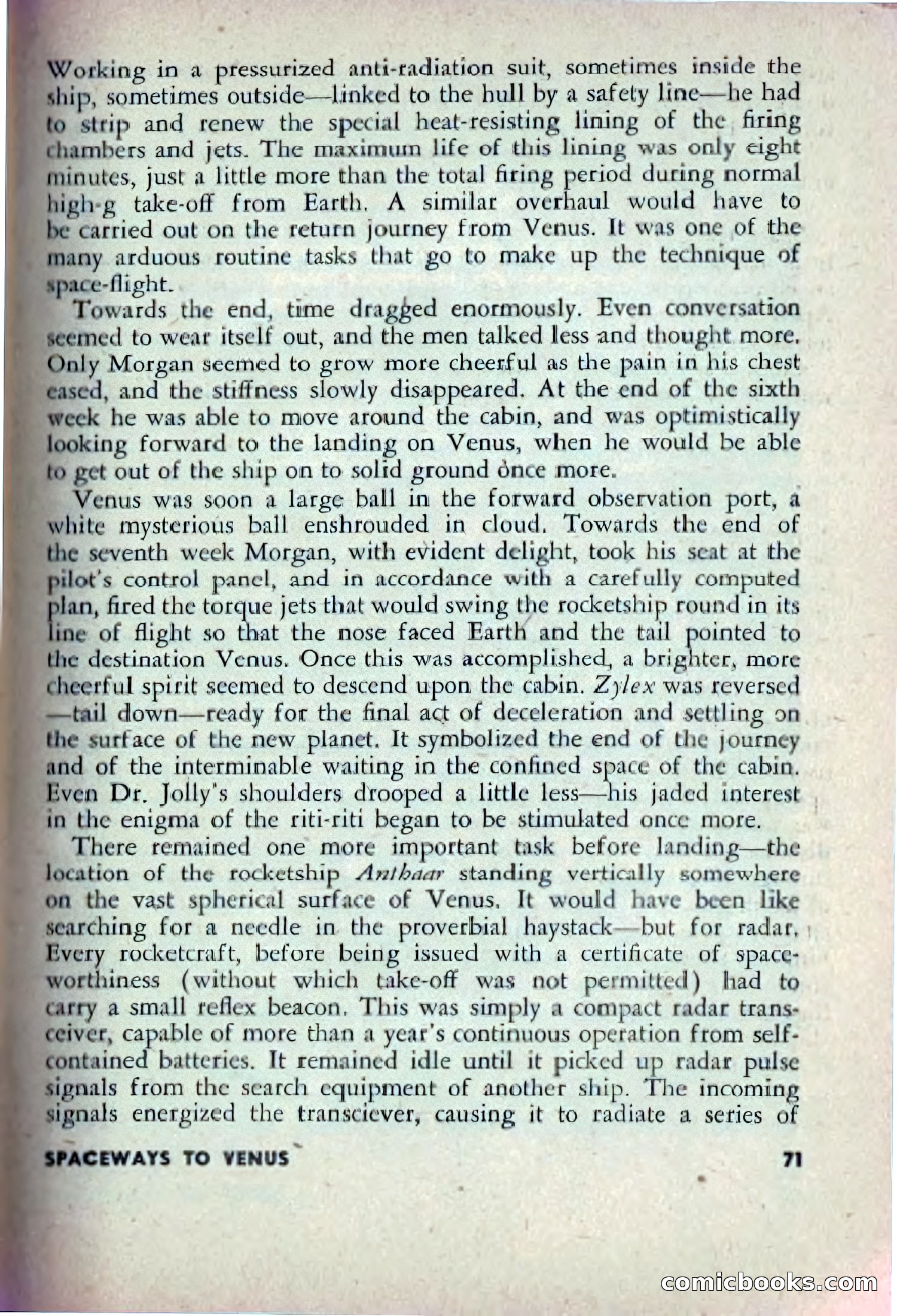 Spaceway, December 1953 — page 71 of 164