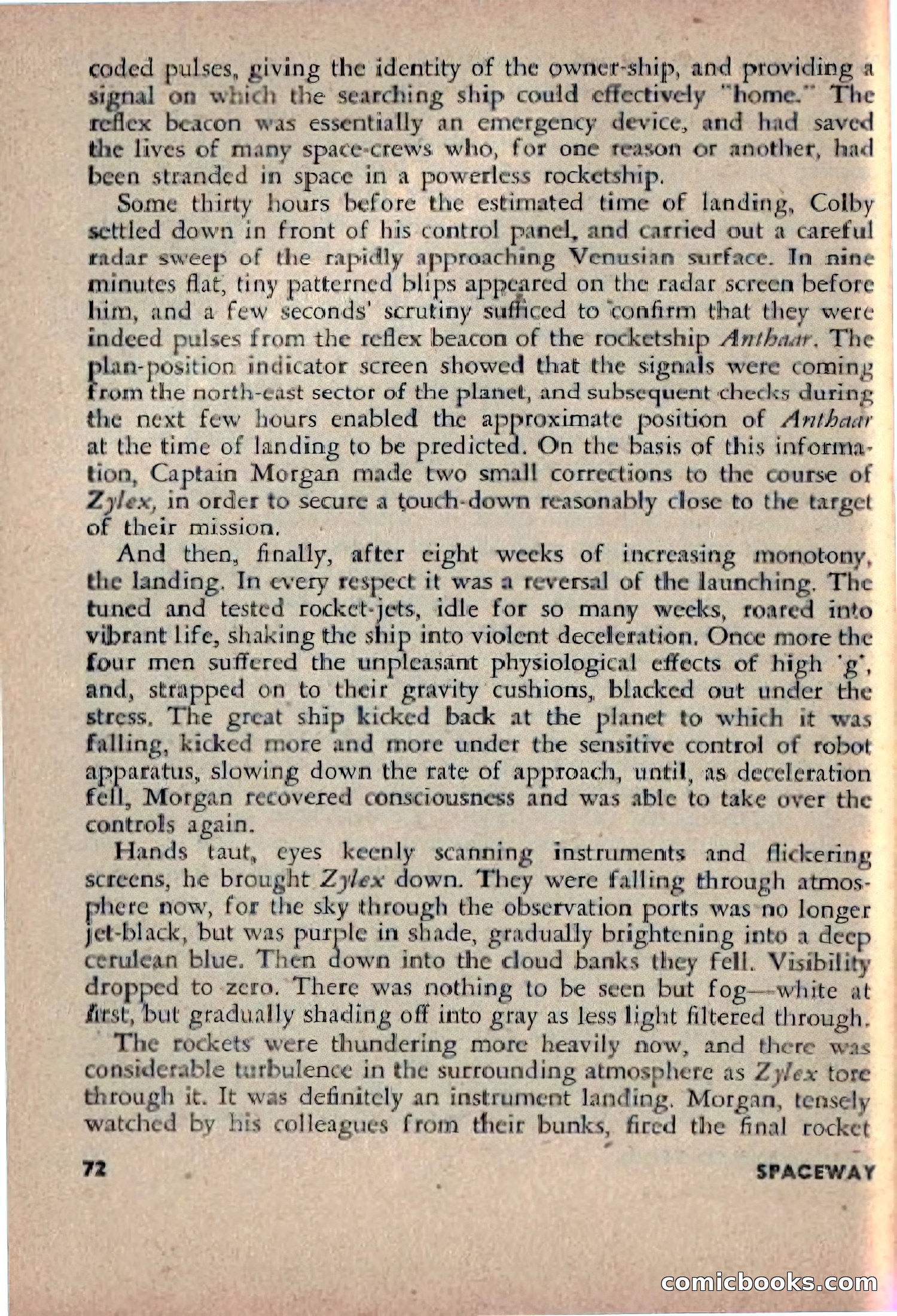 Spaceway, December 1953 — page 72 of 164