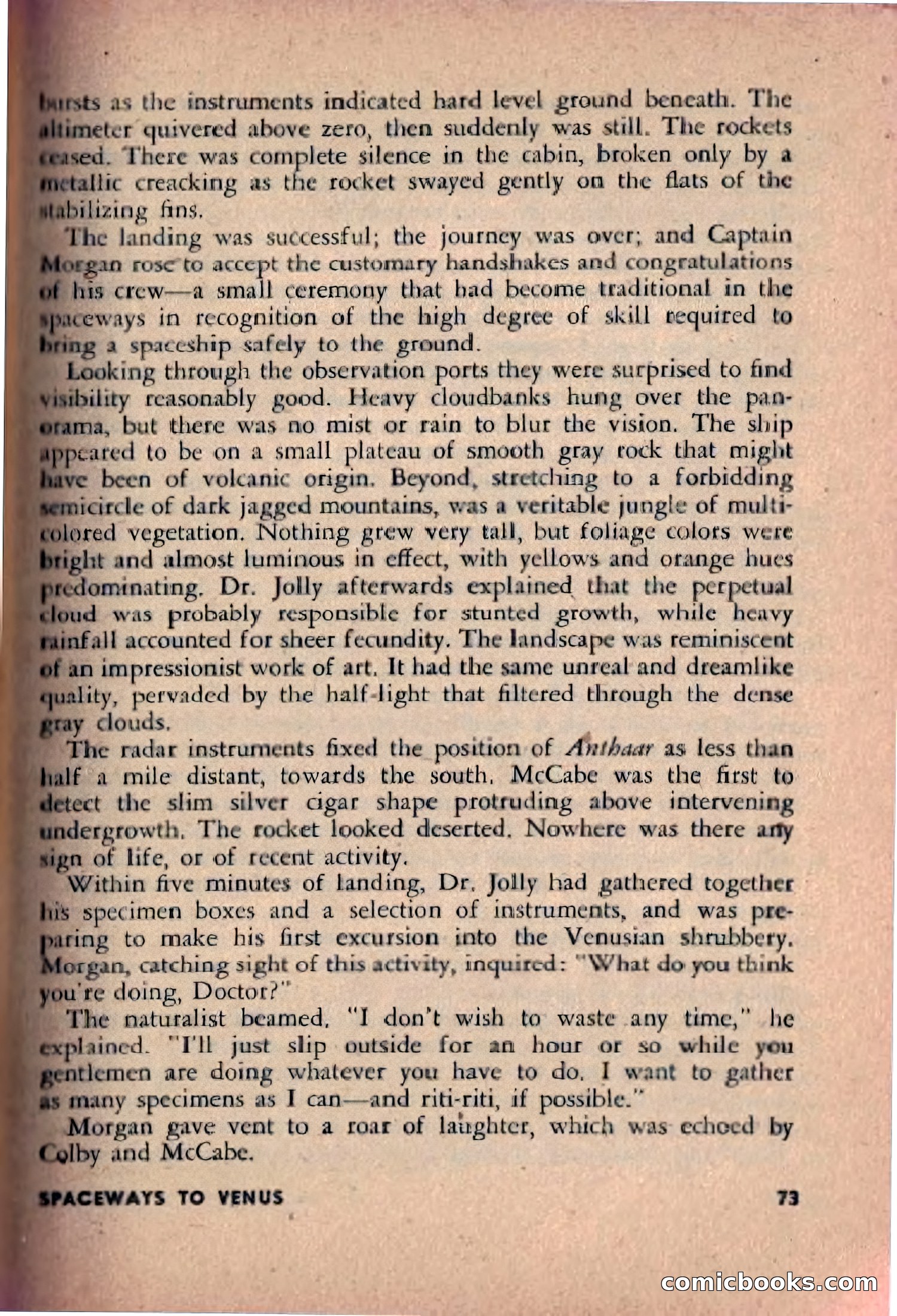 Spaceway, December 1953 — page 73 of 164