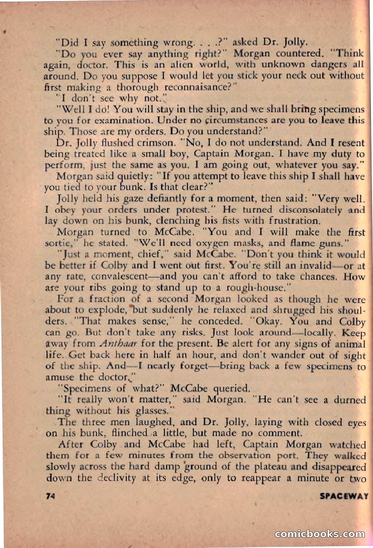 Spaceway, December 1953 — page 74 of 164