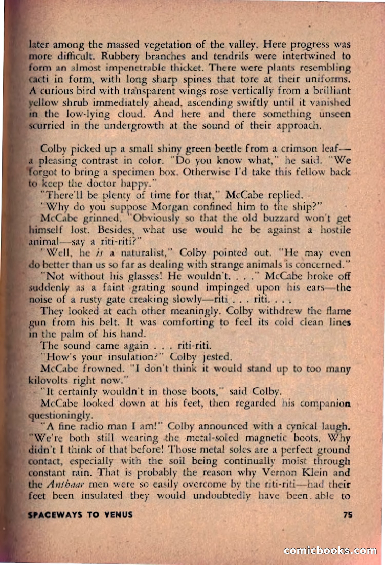 Spaceway, December 1953 — page 75 of 164