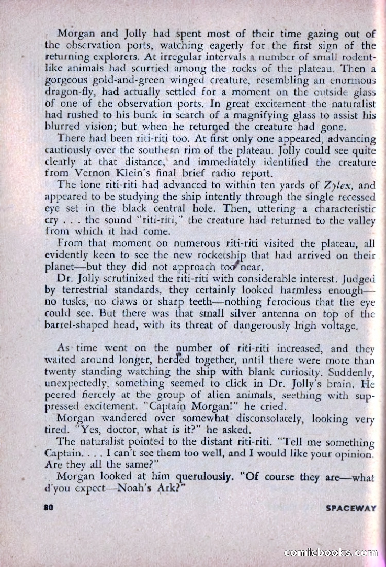 Spaceway, December 1953 — page 80 of 164