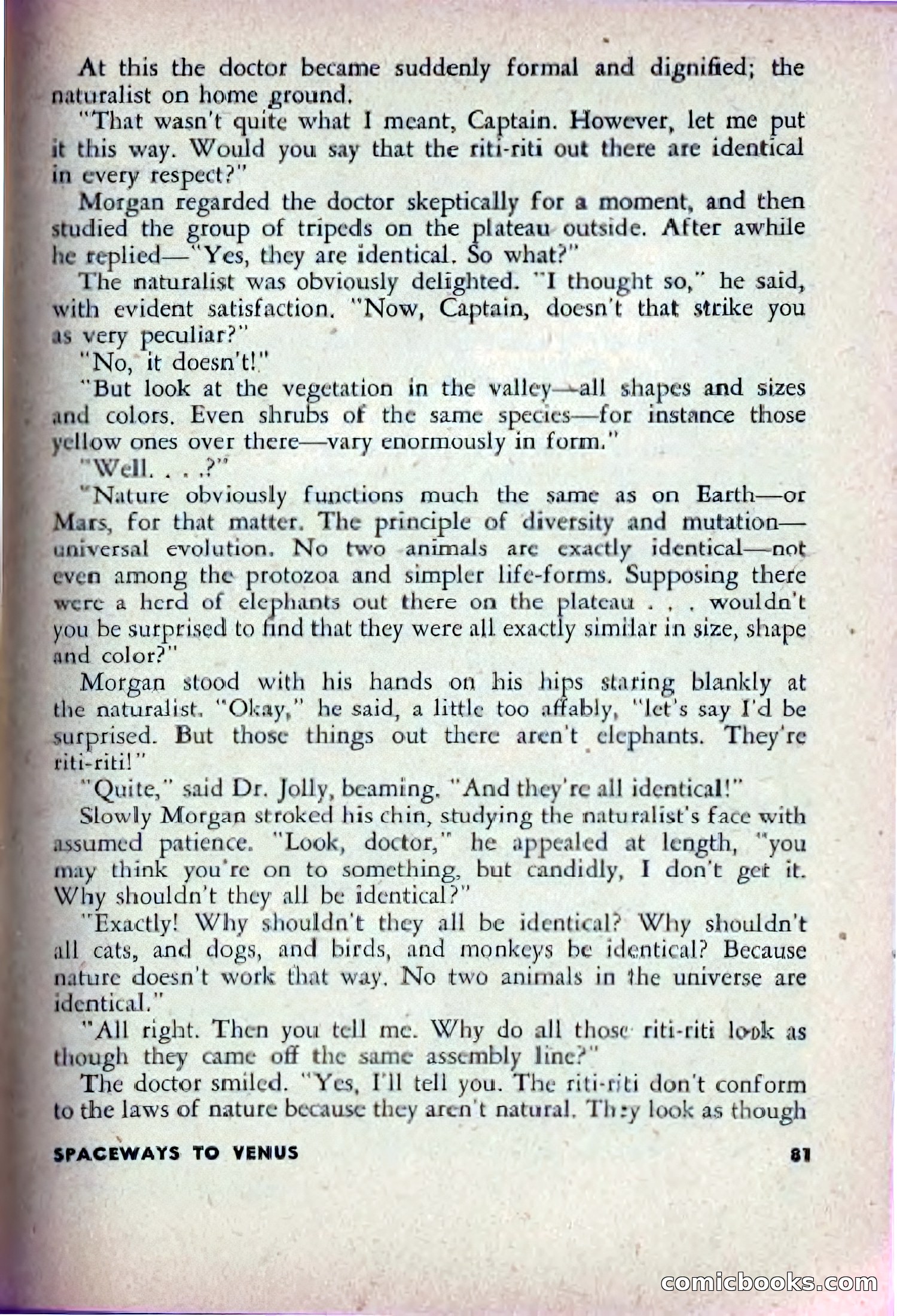 Spaceway, December 1953 — page 81 of 164