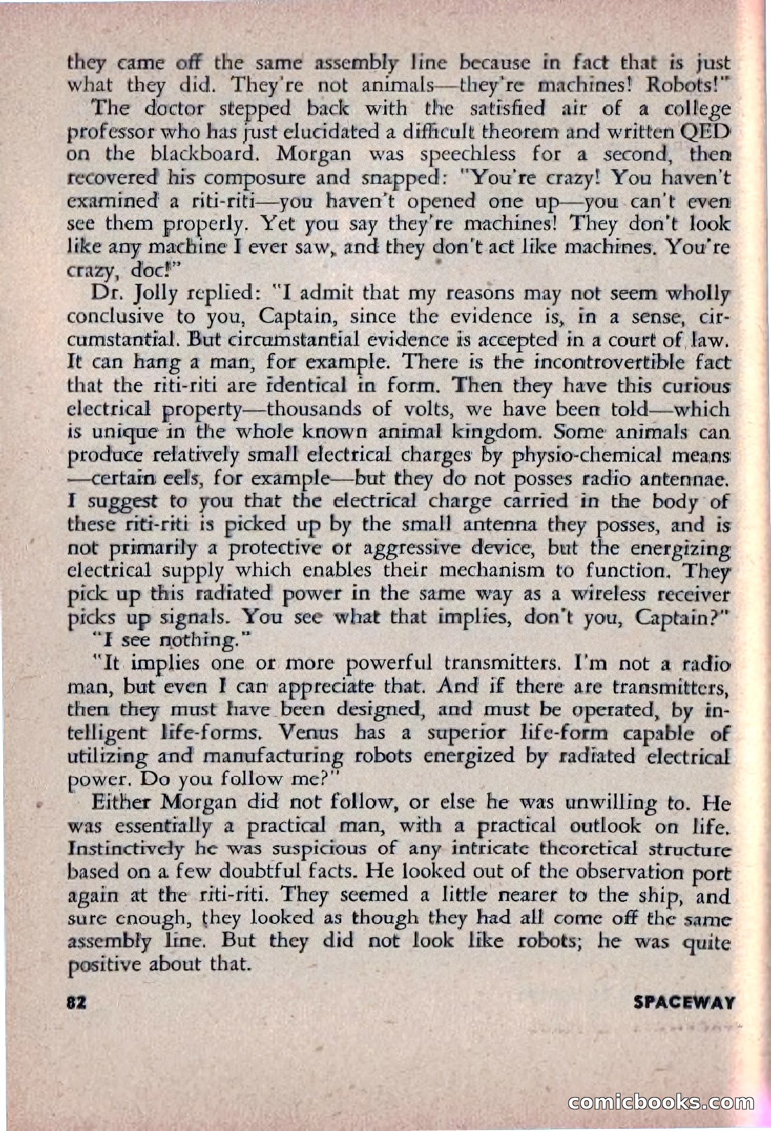 Spaceway, December 1953 — page 82 of 164