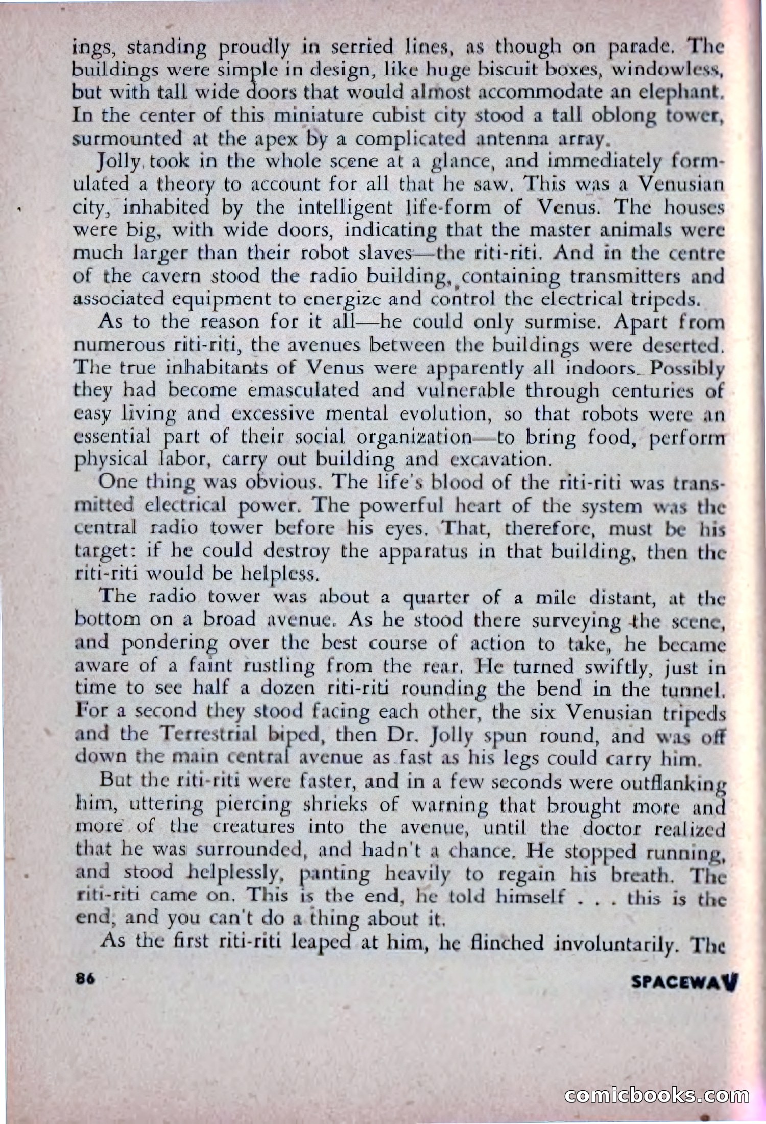 Spaceway, December 1953 — page 86 of 164