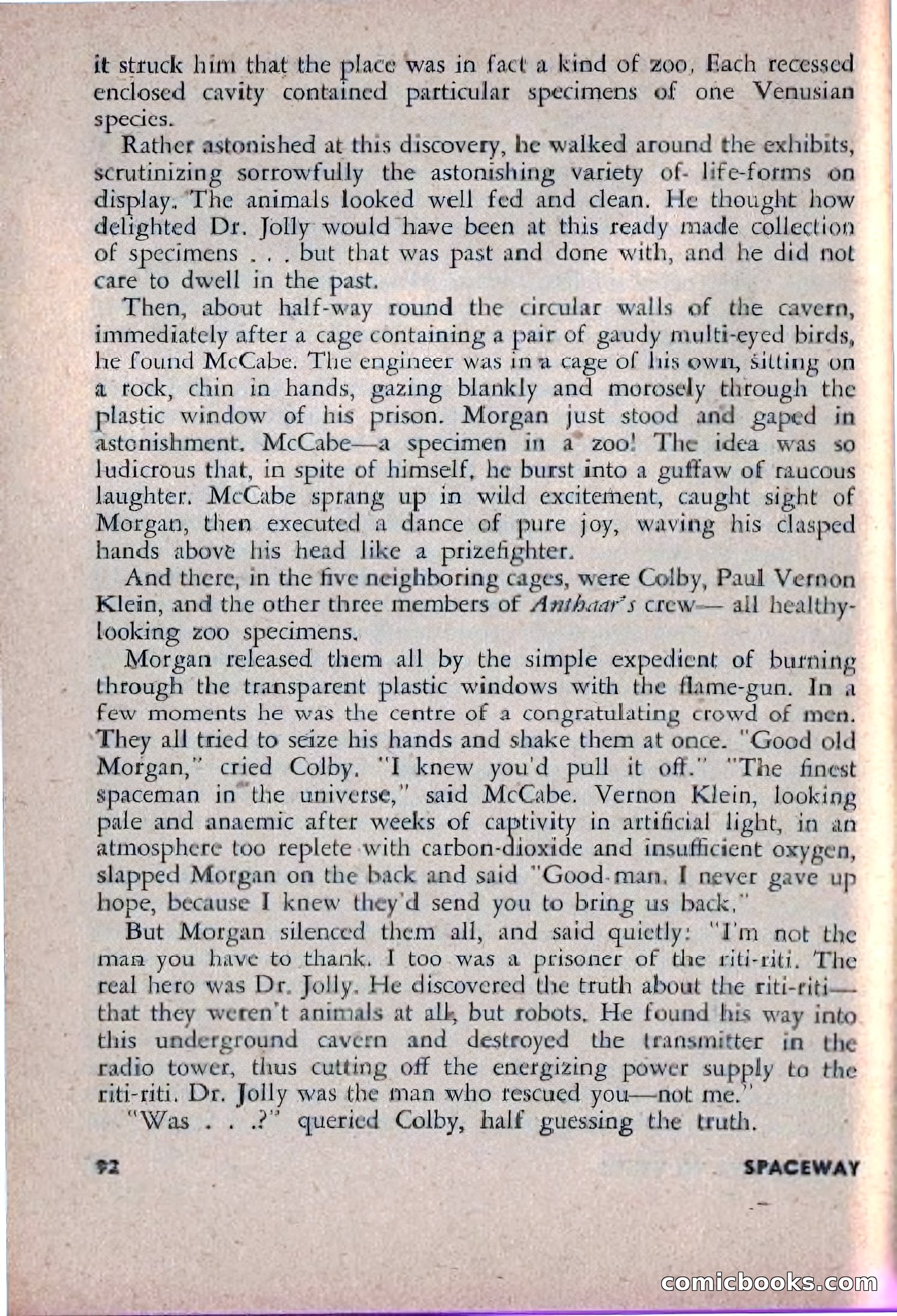 Spaceway, December 1953 — page 92 of 164