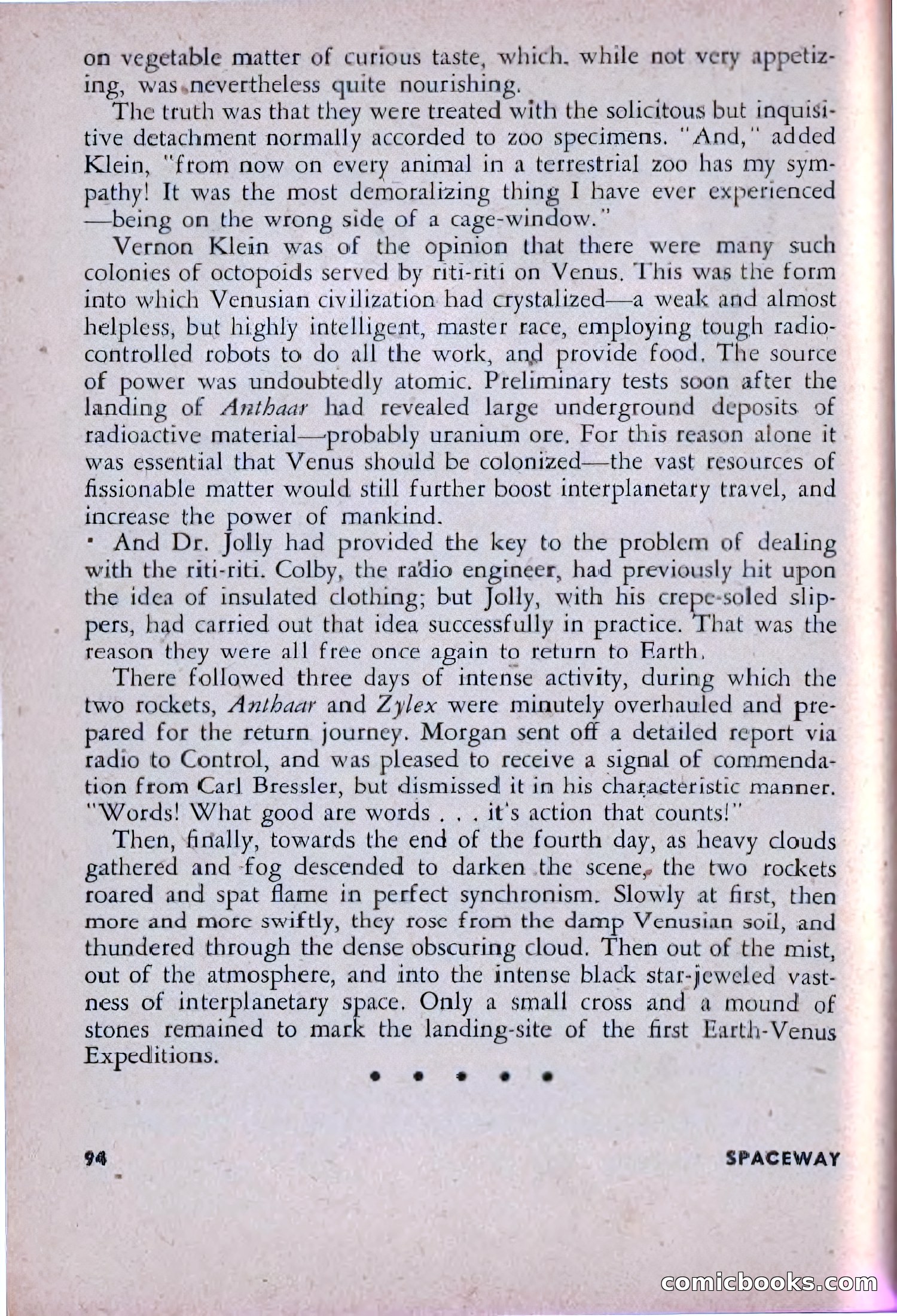 Spaceway, December 1953 — page 94 of 164