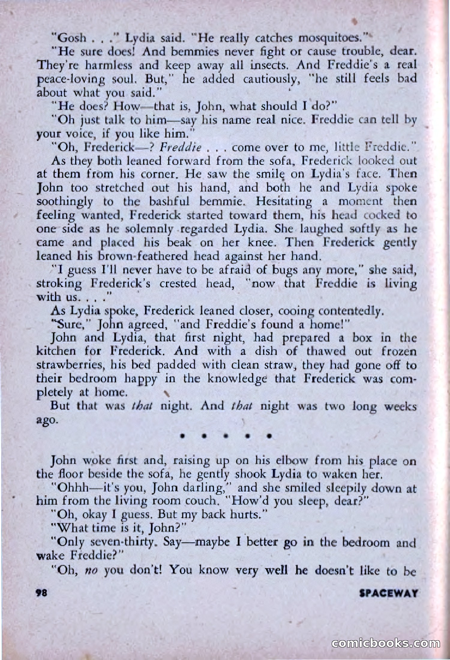 Spaceway, December 1953 — page 98 of 164