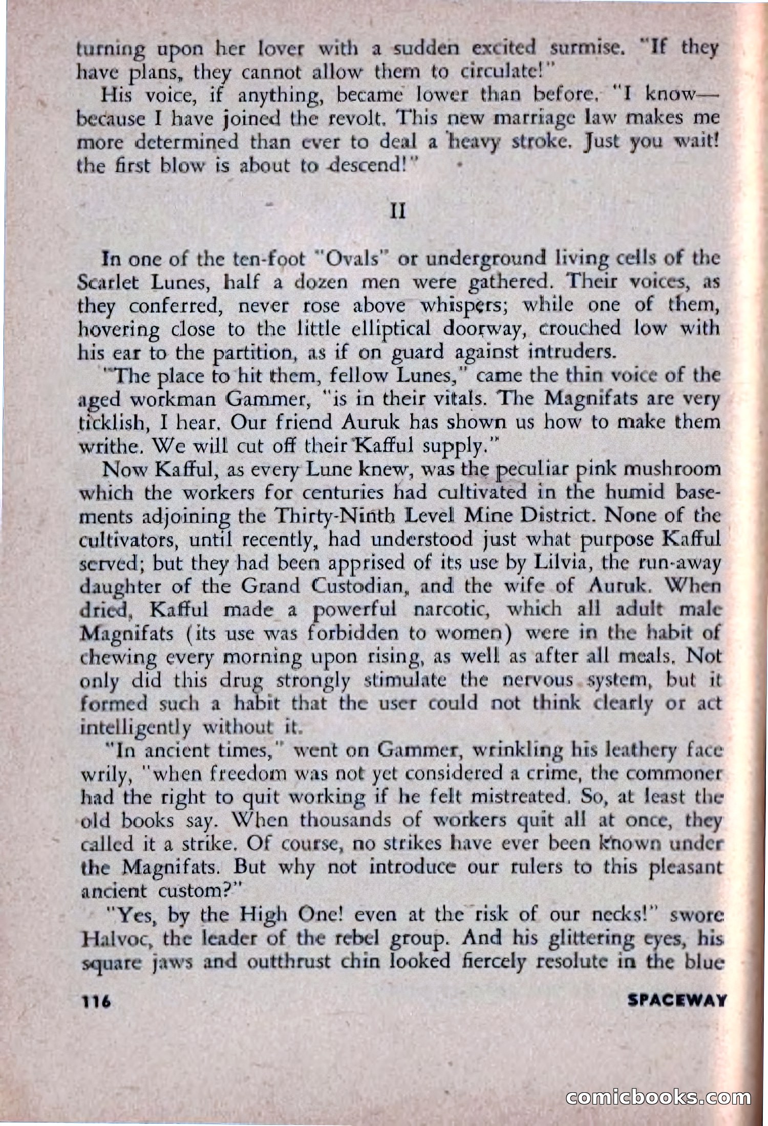 Spaceway, December 1953 — page 116 of 164