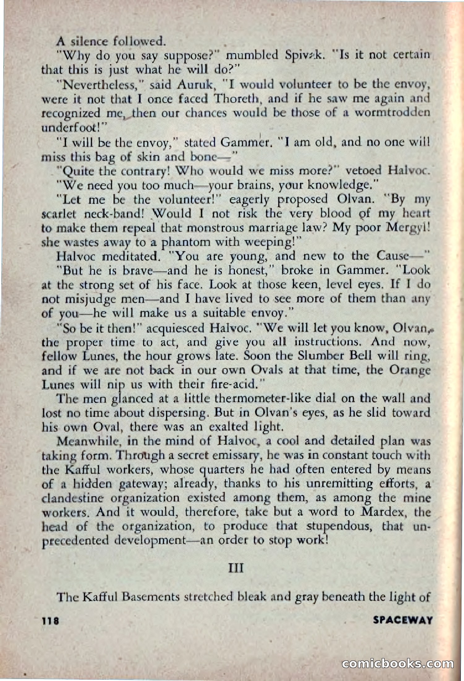 Spaceway, December 1953 — page 118 of 164