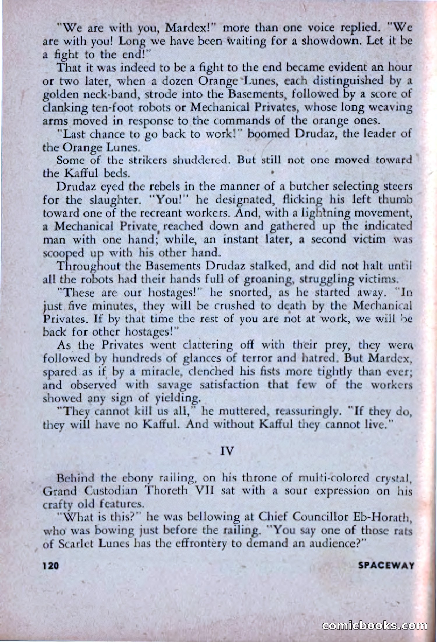 Spaceway, December 1953 — page 120 of 164