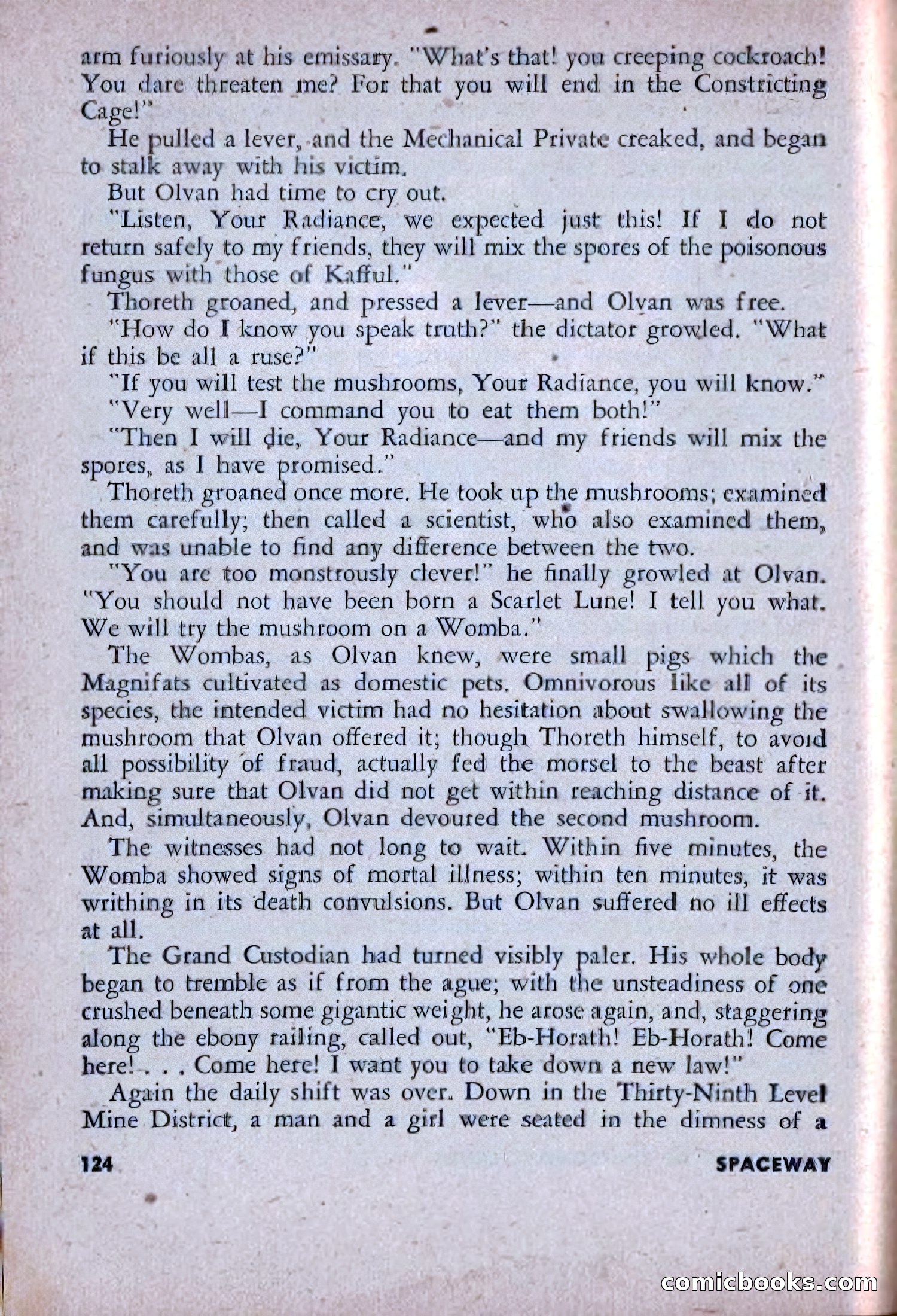 Spaceway, December 1953 — page 124 of 164
