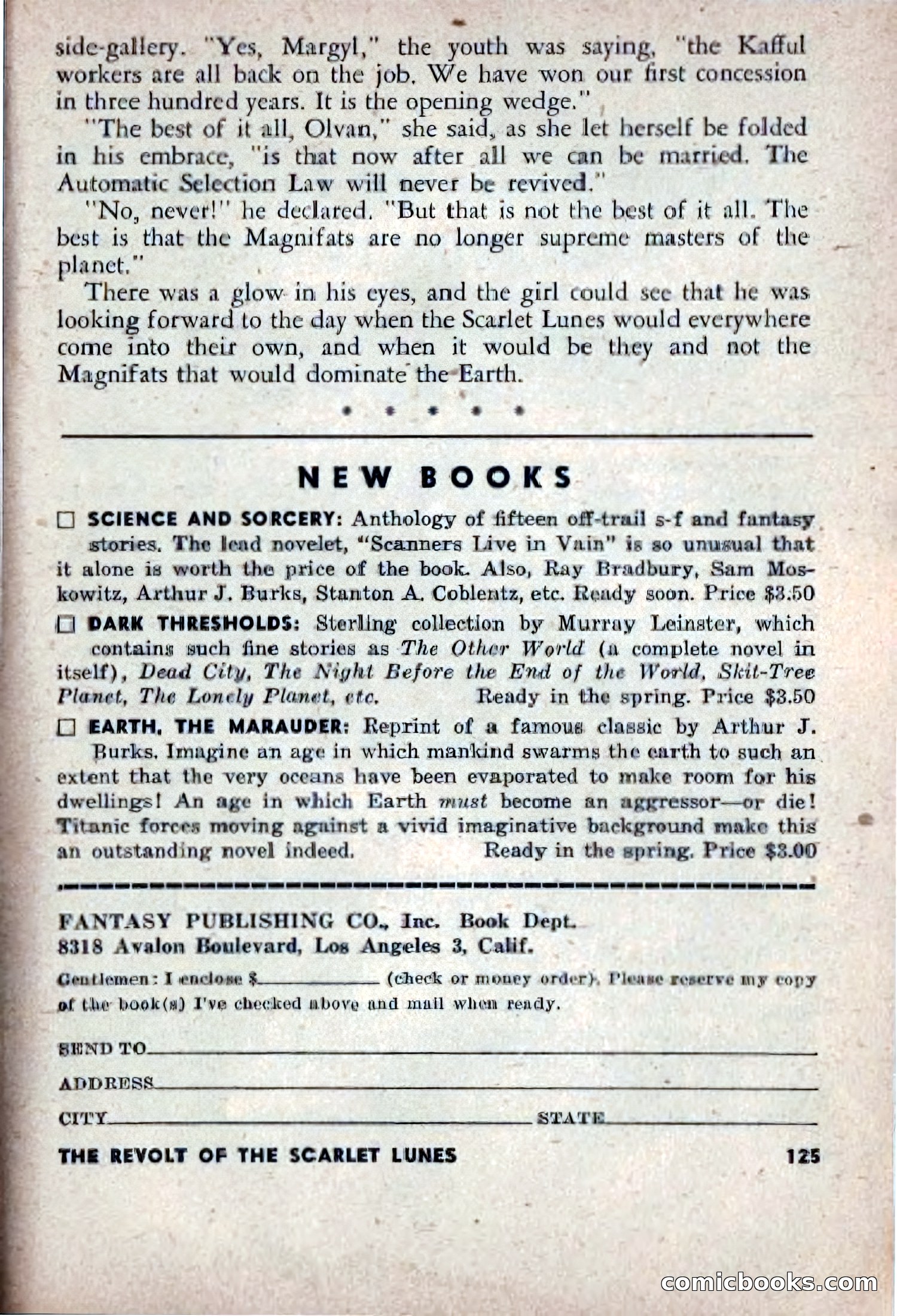 Spaceway, December 1953 — page 125 of 164