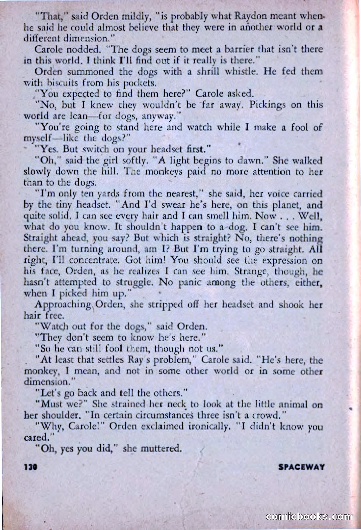 Spaceway, December 1953 — page 130 of 164