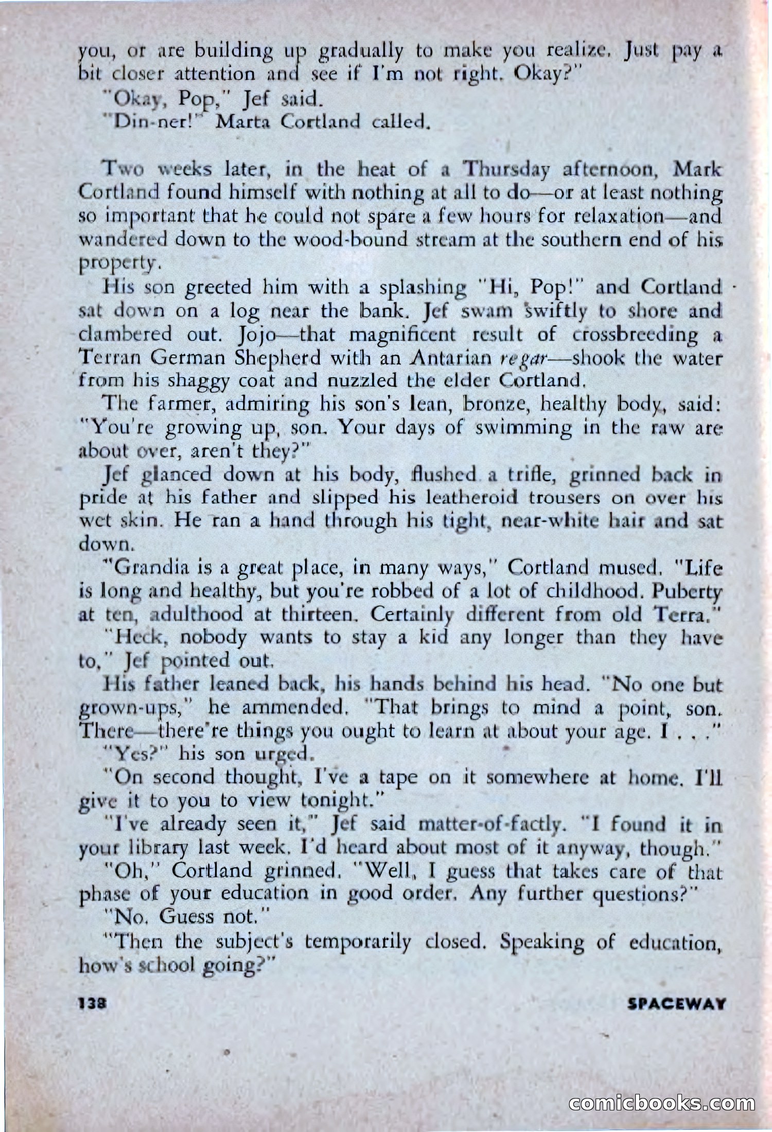 Spaceway, December 1953 — page 138 of 164