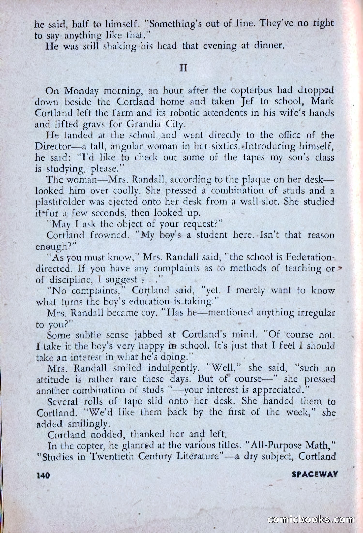 Spaceway, December 1953 — page 140 of 164