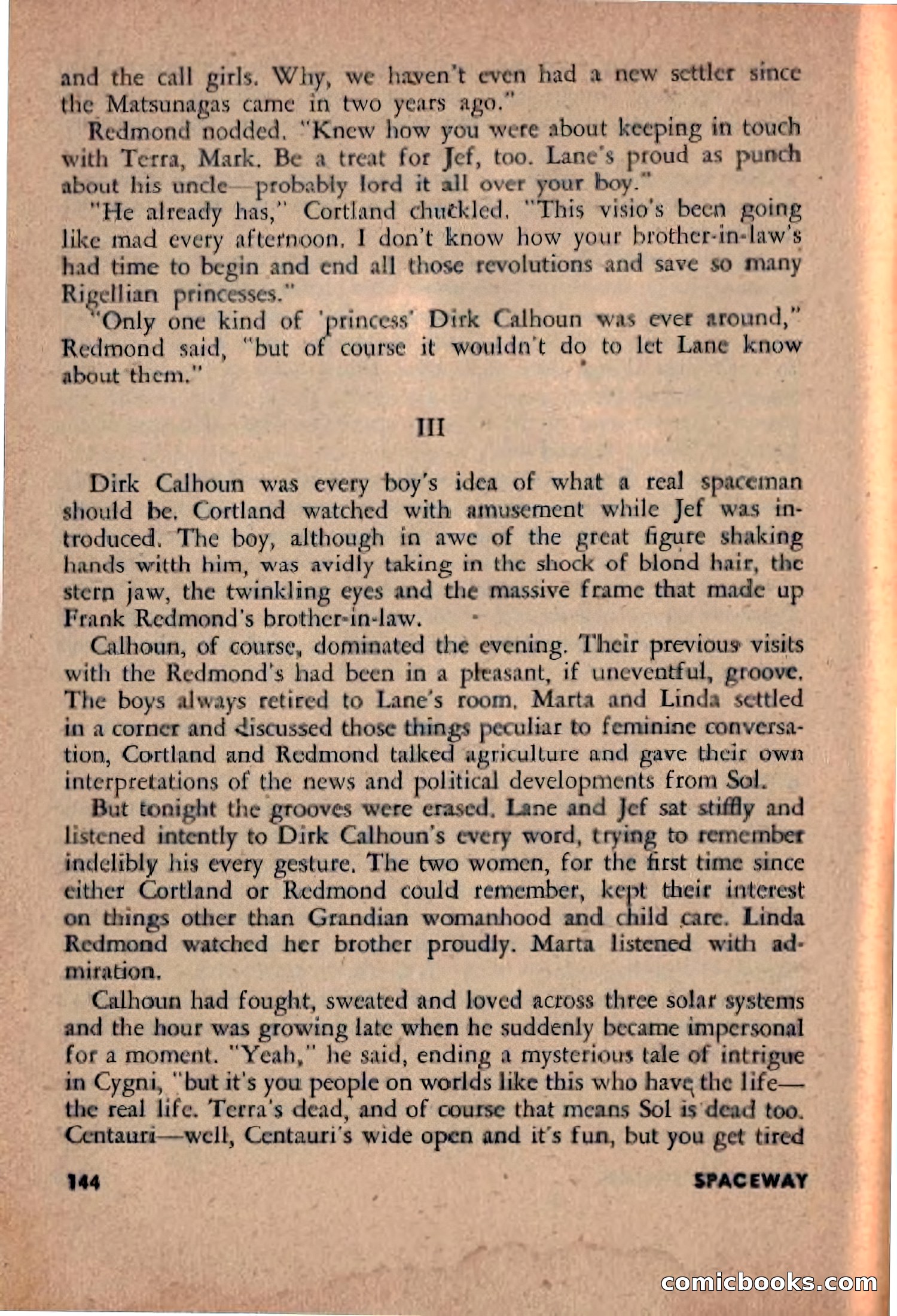 Spaceway, December 1953 — page 144 of 164