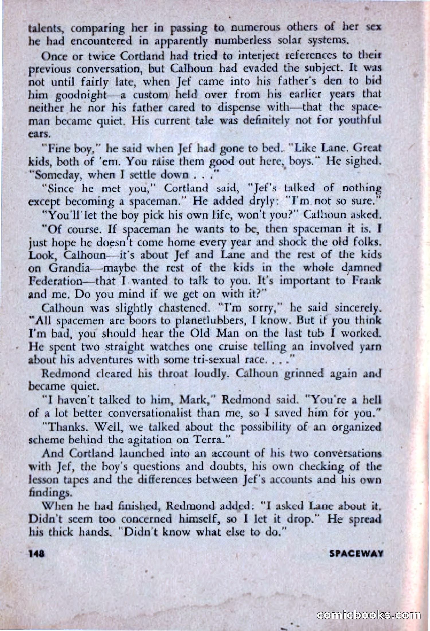 Spaceway, December 1953 — page 148 of 164