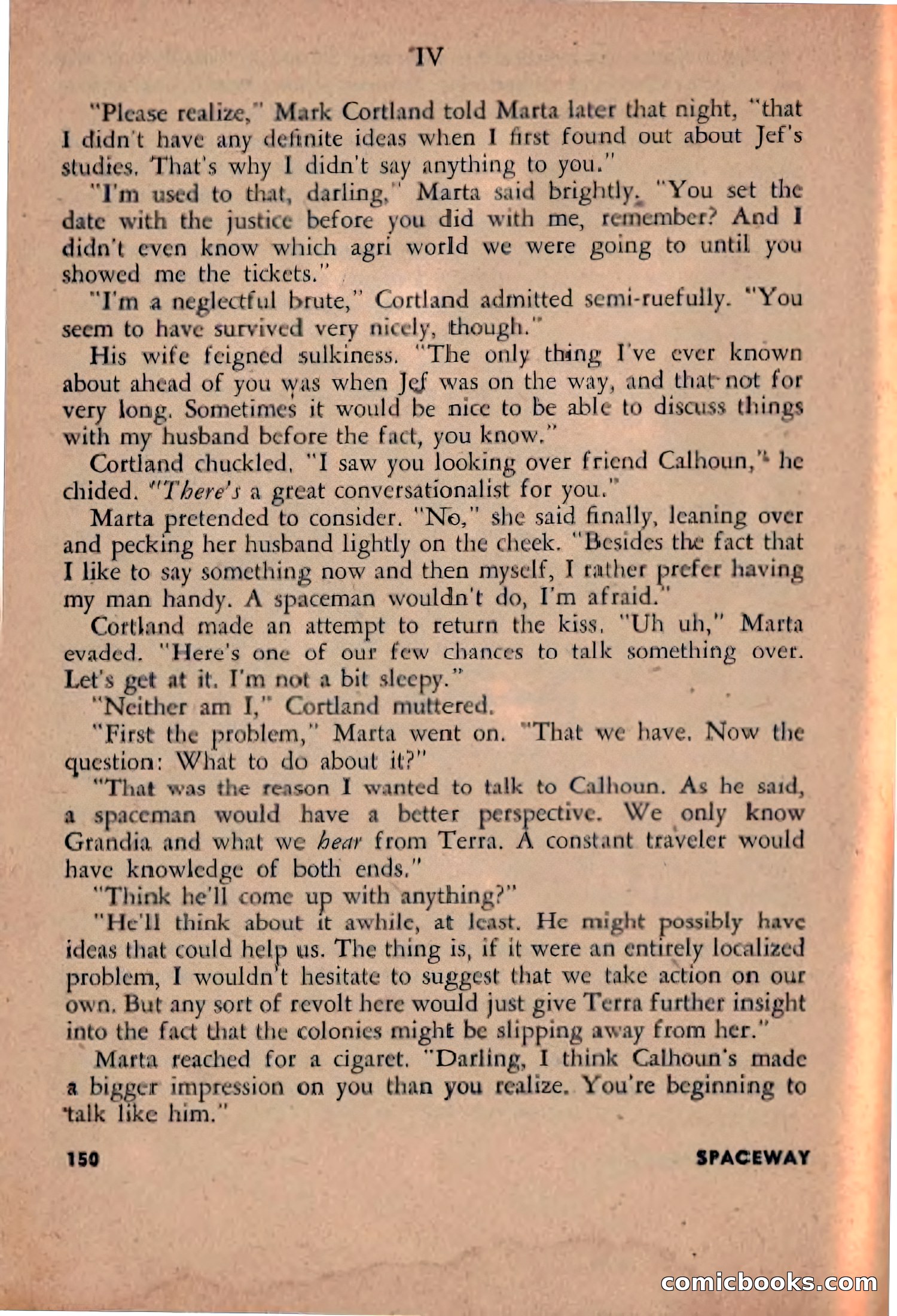 Spaceway, December 1953 — page 150 of 164
