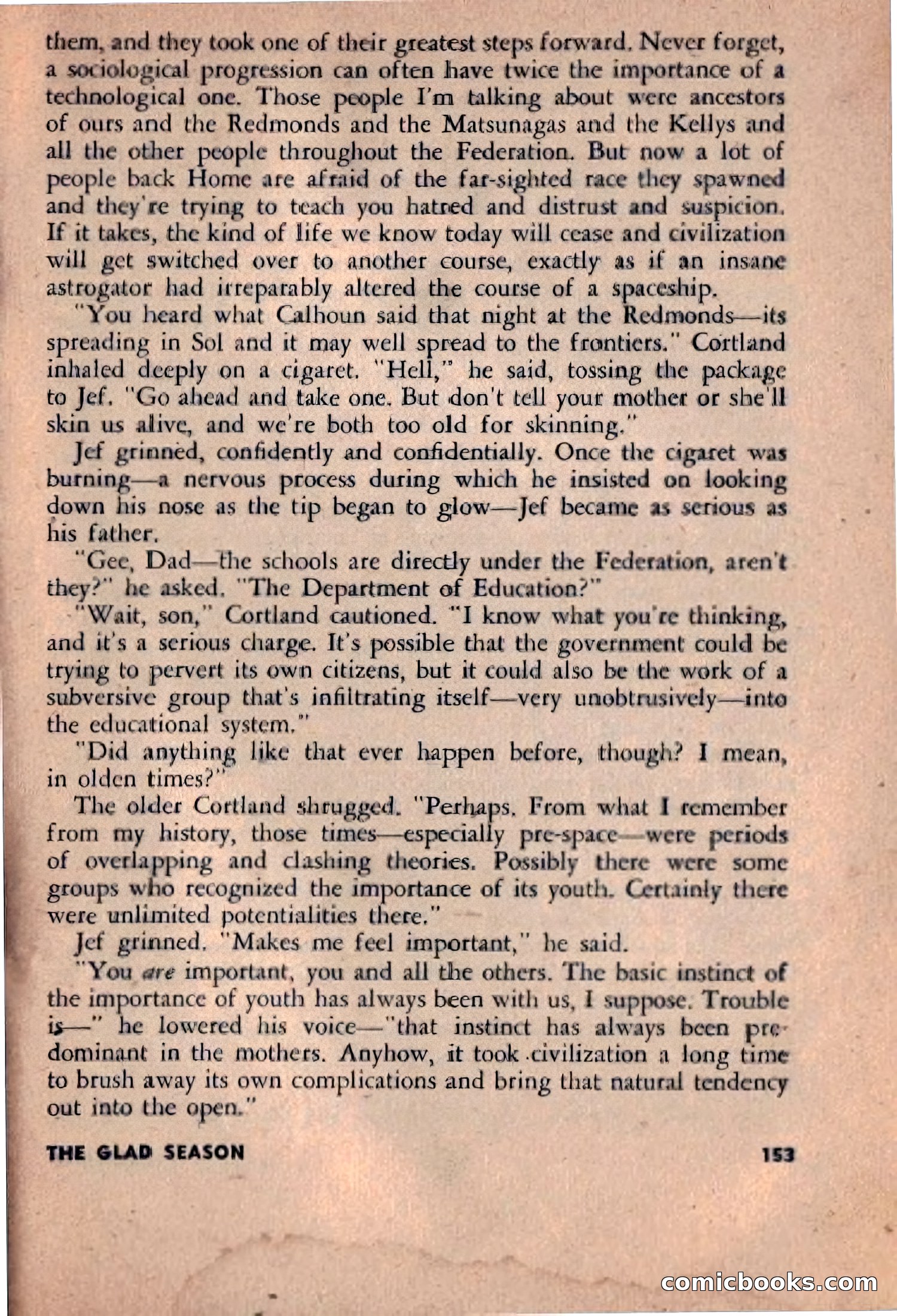 Spaceway, December 1953 — page 153 of 164