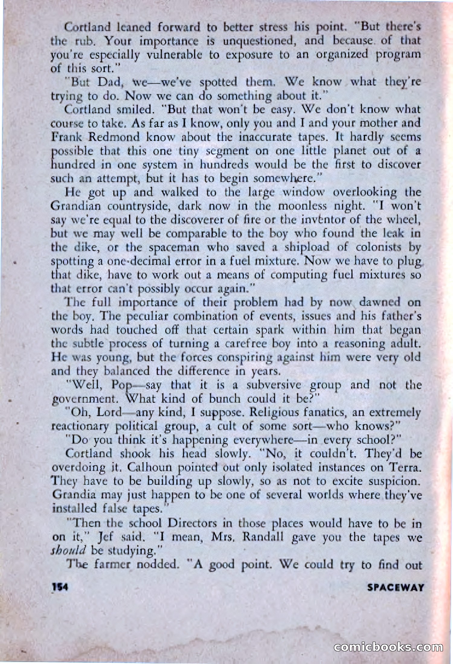 Spaceway, December 1953 — page 154 of 164