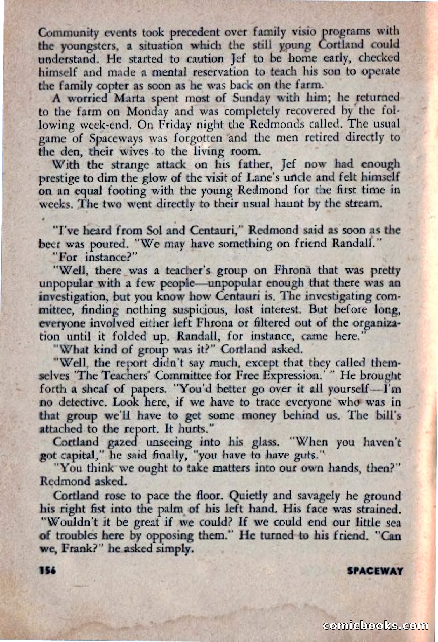 Spaceway, December 1953 — page 156 of 164