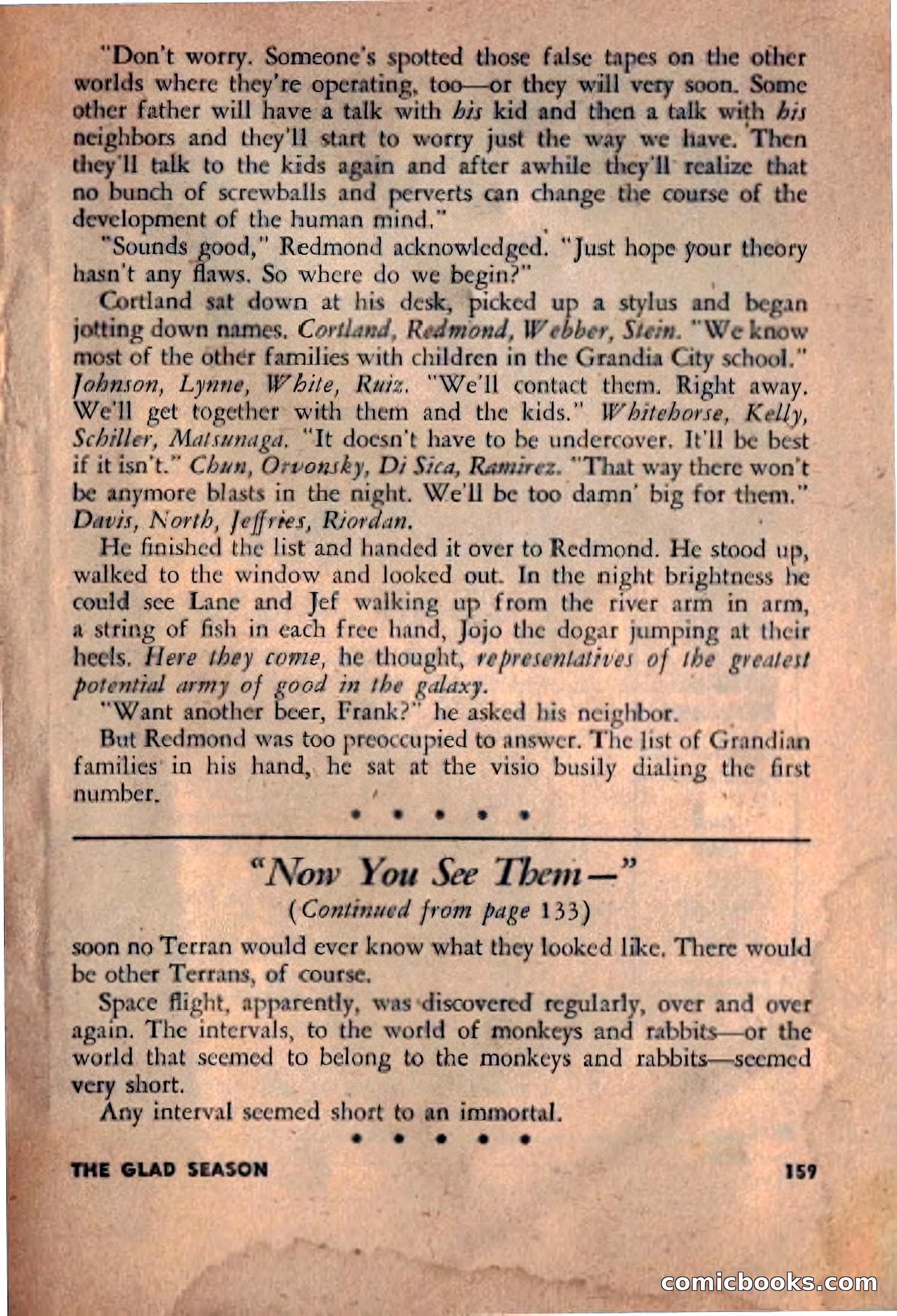 Spaceway, December 1953 — page 159 of 164
