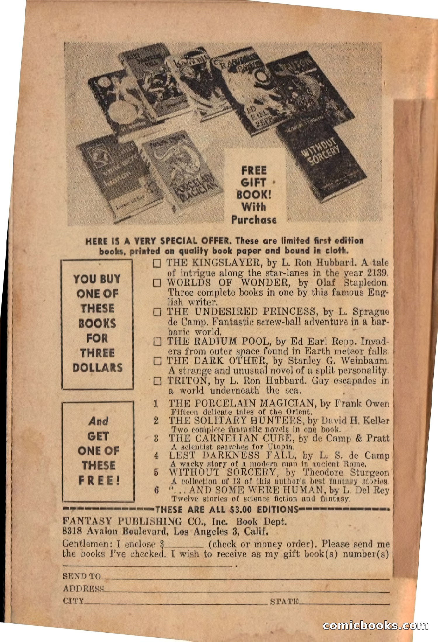 Spaceway, December 1953 — page 160 of 164