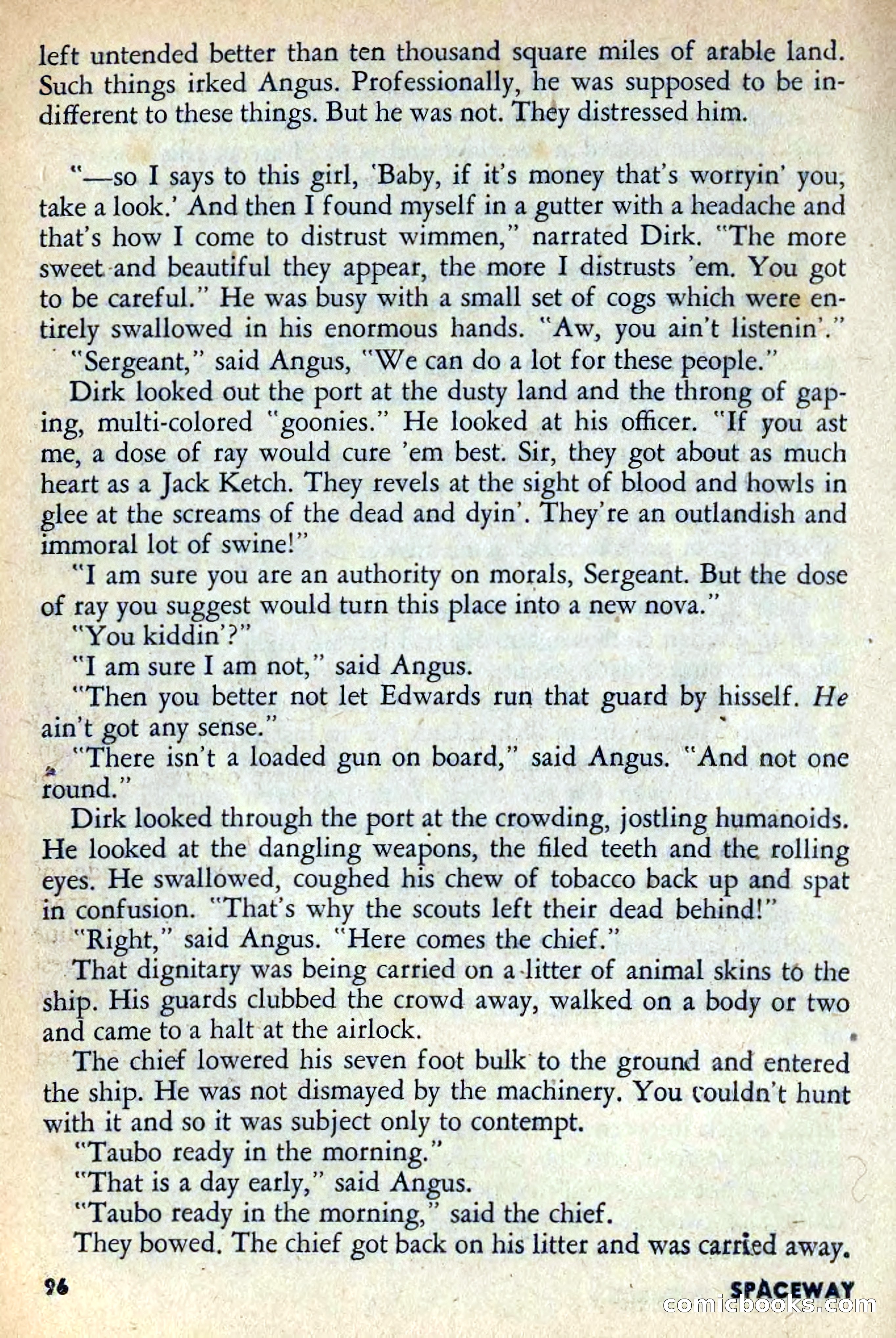 Spaceway, February 1954 — page 101 of 168
