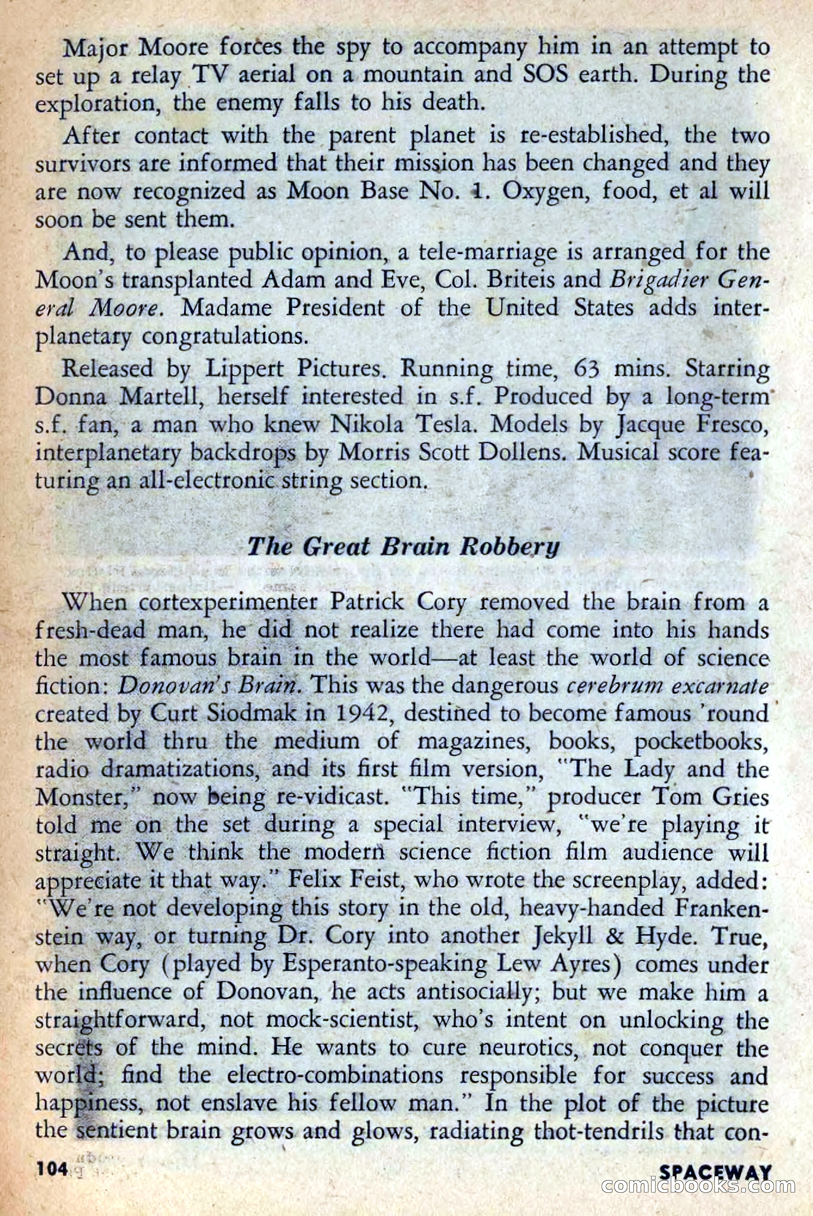 Spaceway, February 1954 — page 109 of 168