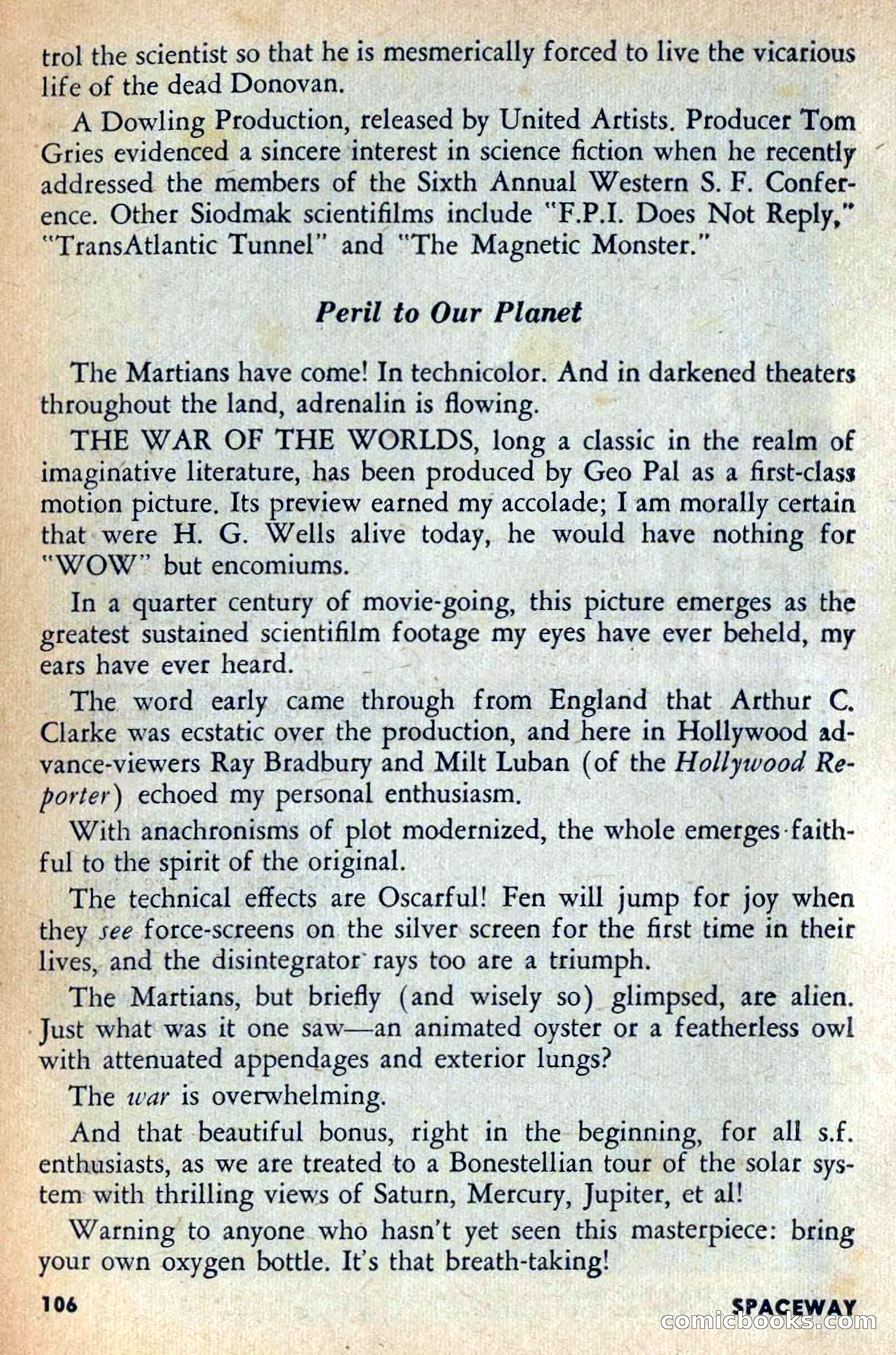 Spaceway, February 1954 — page 111 of 168