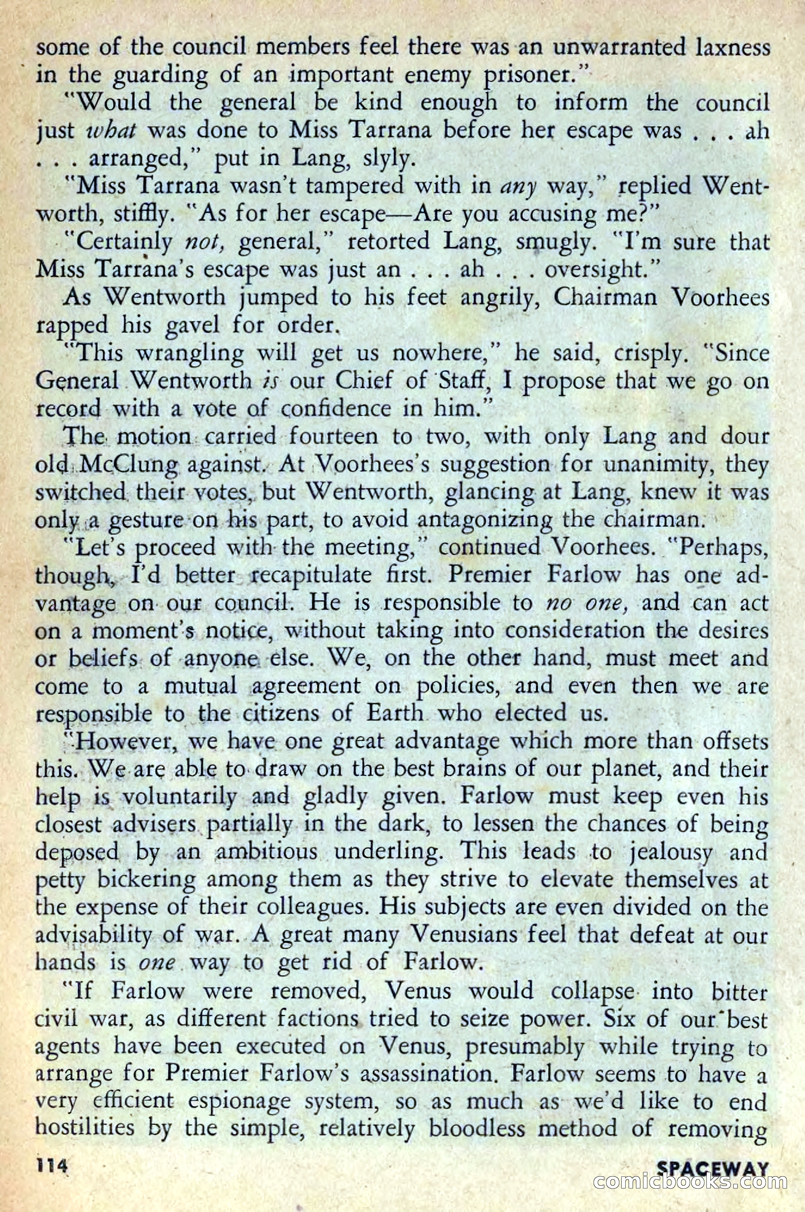 Spaceway, February 1954 — page 119 of 168