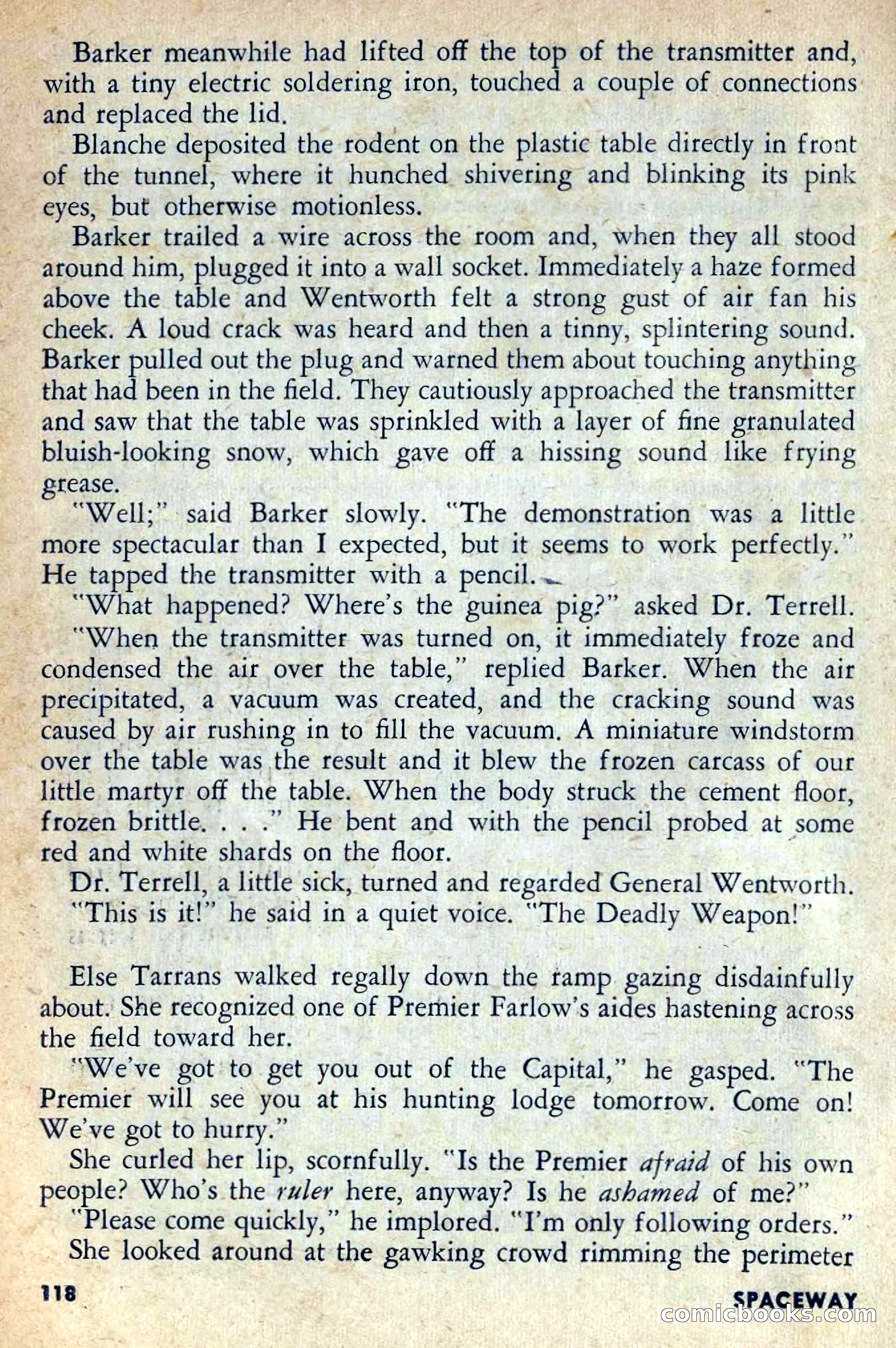 Spaceway, February 1954 — page 123 of 168