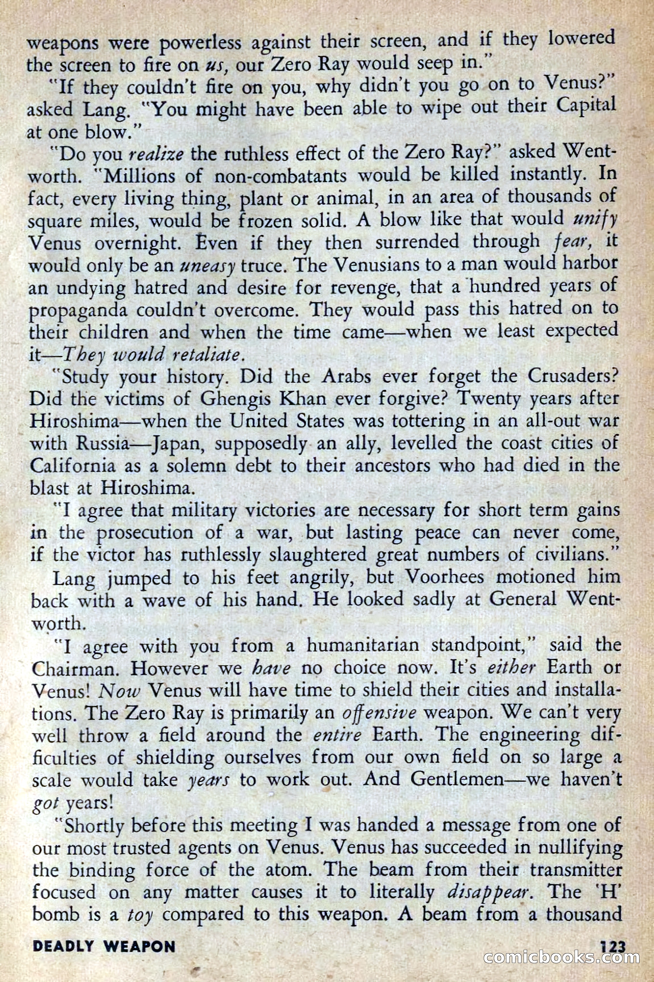 Spaceway, February 1954 — page 128 of 168
