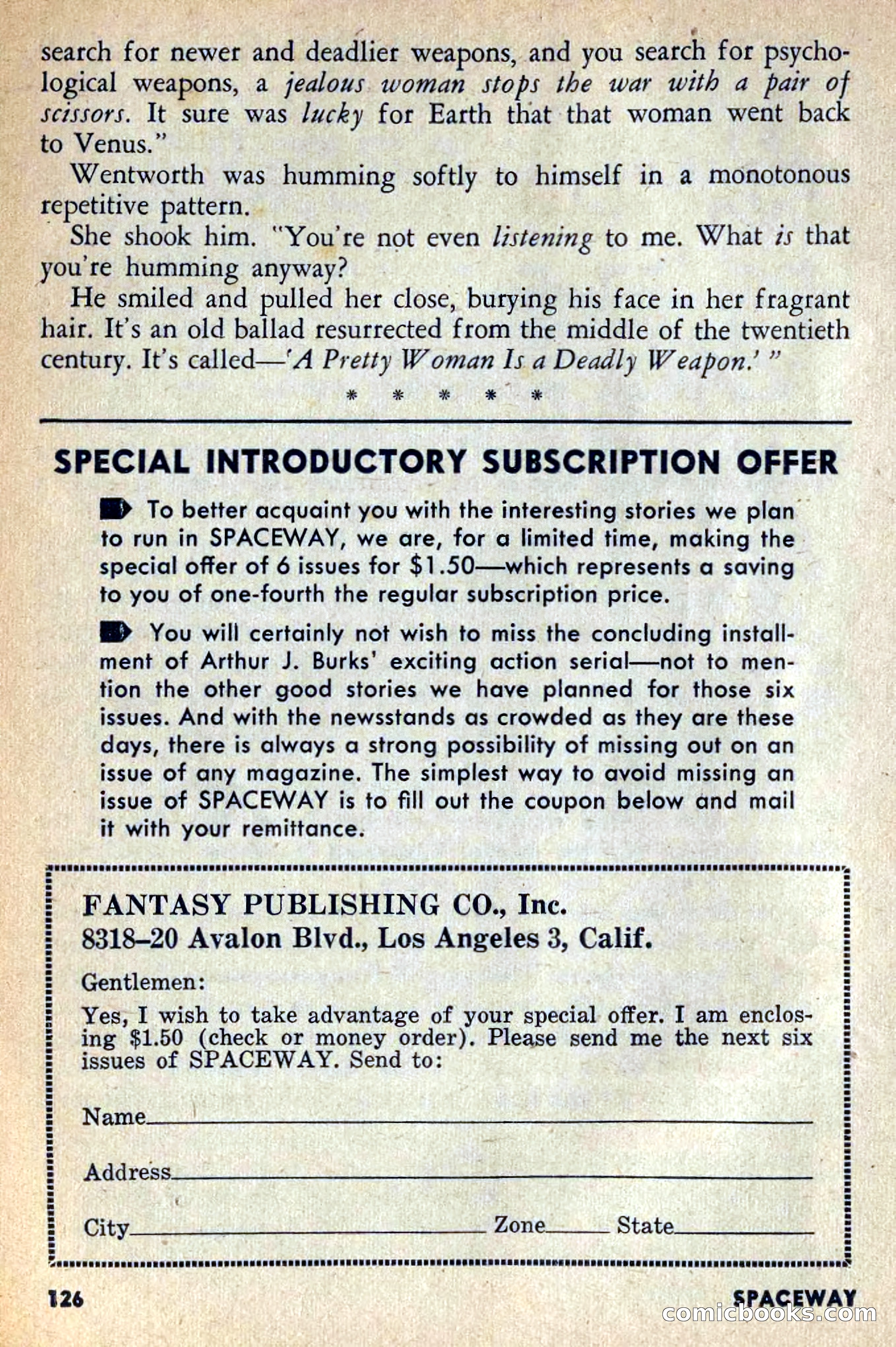 Spaceway, February 1954 — page 131 of 168
